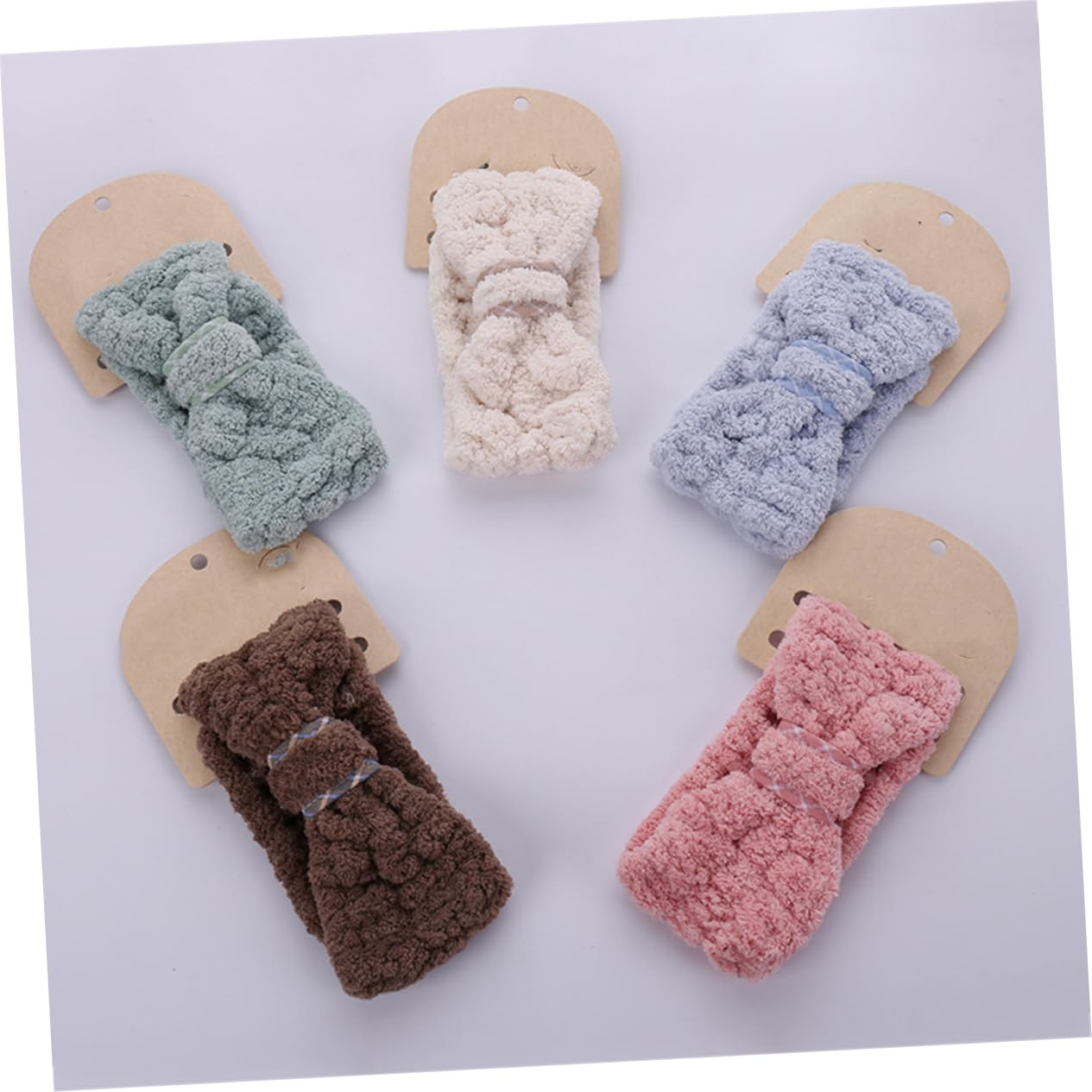 MAGICLULU 9 Stk Stirnband Für Den Sport Gesichtswaschstirnband Make-up-haarband Mit Schleifenknoten Stirnbänder Für Damen-make-up Haarbänder Aus Mikrofaser Bilden Kopfbedeckung Fräulein