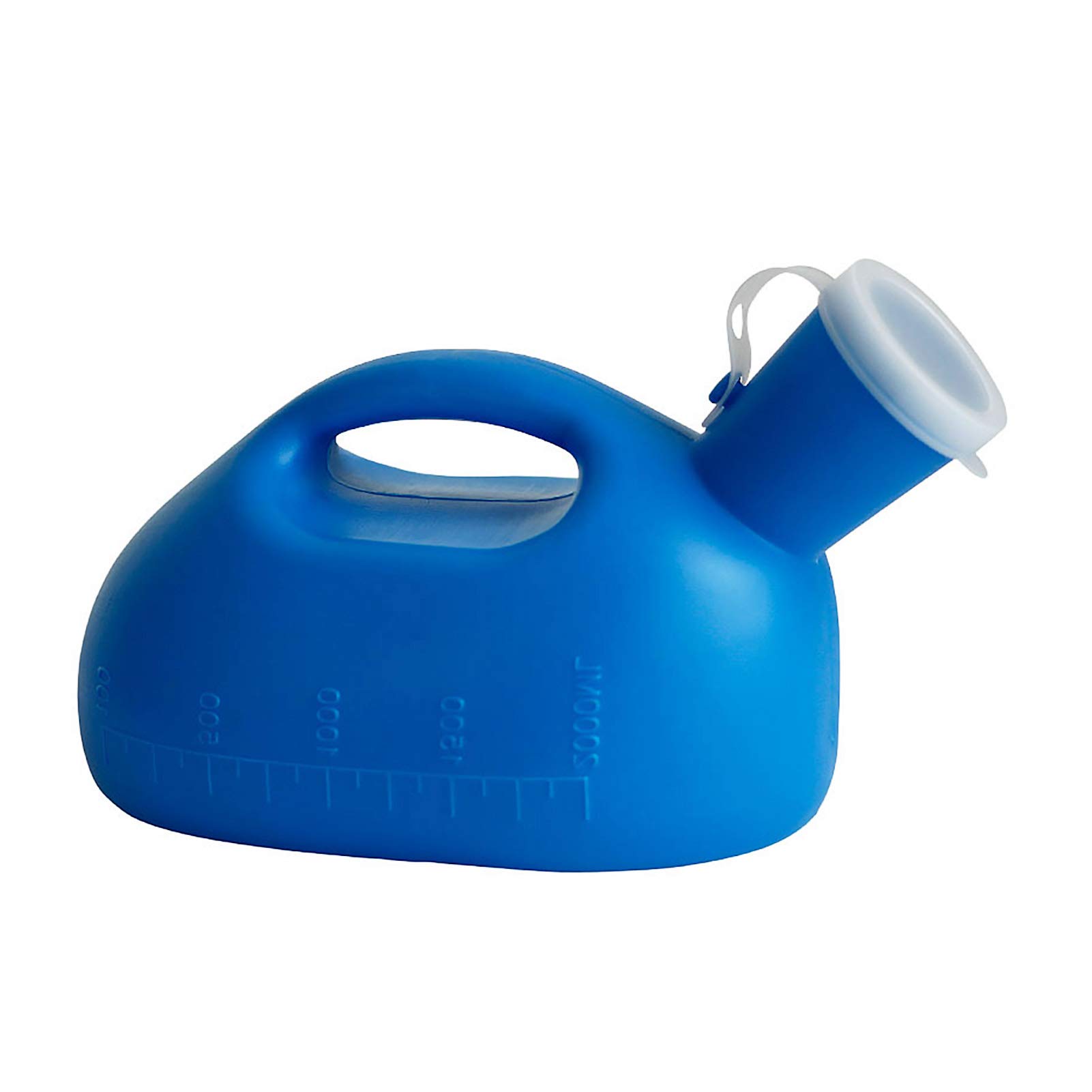 YNGJUENCP Urinals for Men 2000 Ml,Male Urinal Urine Collection Container for Adults/Large Plastic Pee Holder for Incontinence, Elderly,Travel,Driving,Camping (Blue)