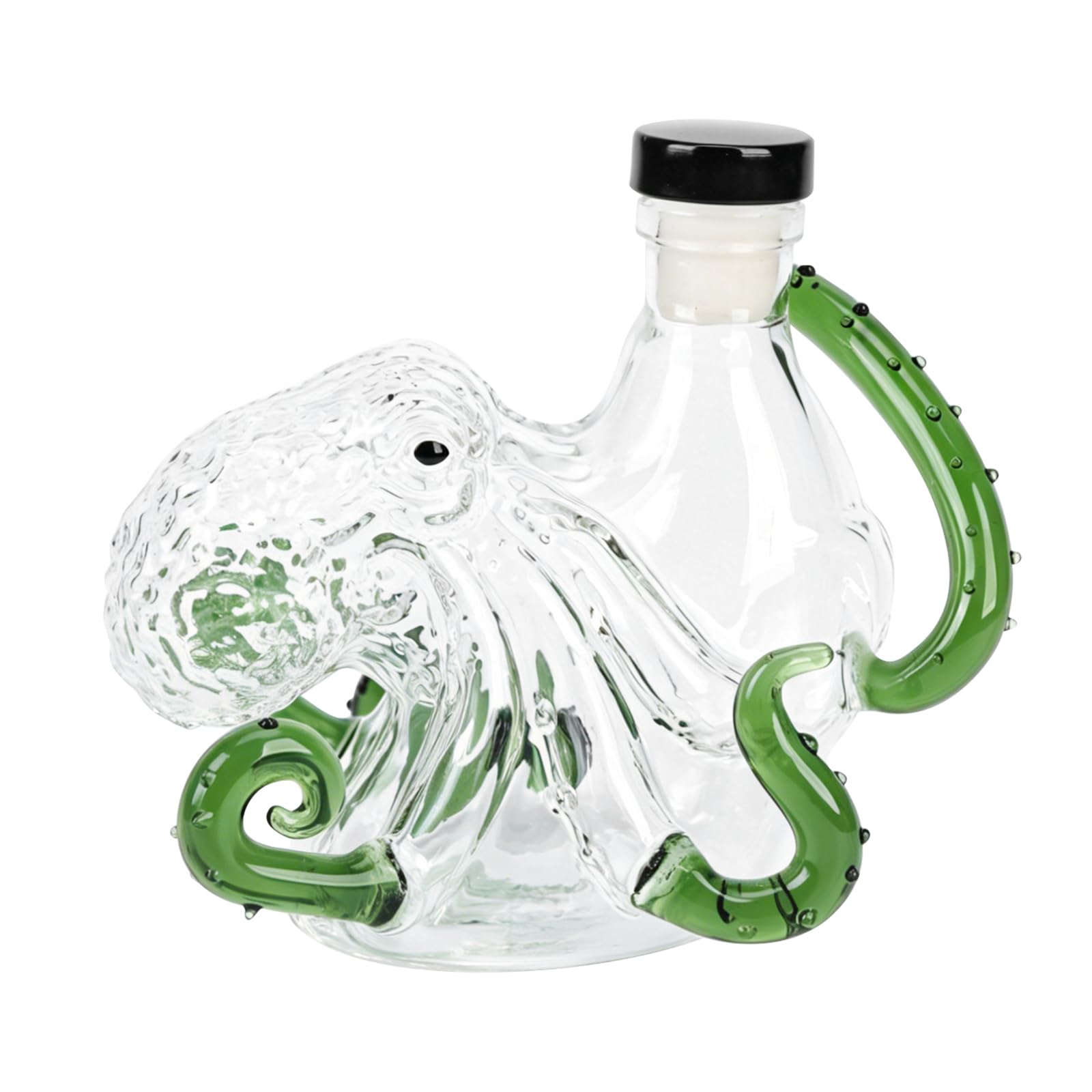 OSNIYAW Octopuses Glass Bottle Nauticals Art Collector Display for Safe Liquid Transfer and Decoration 15Cm Height Travel Liquid Bottle