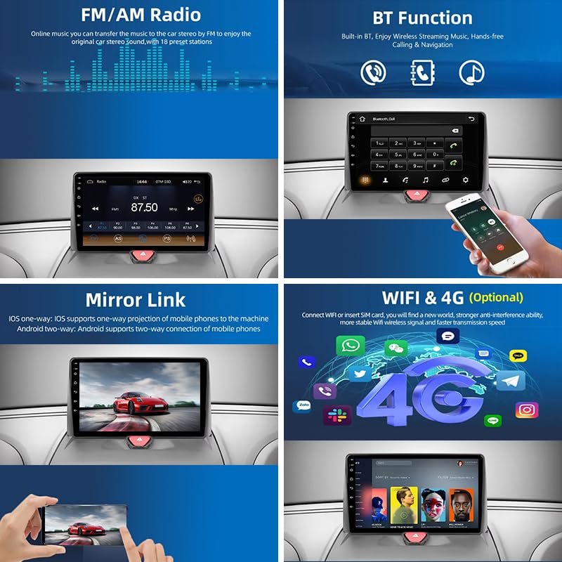 Autoradio Android 9 pouces Peugeot Expert 2 G9 2007-2017 tactile avec Bluetooth USB