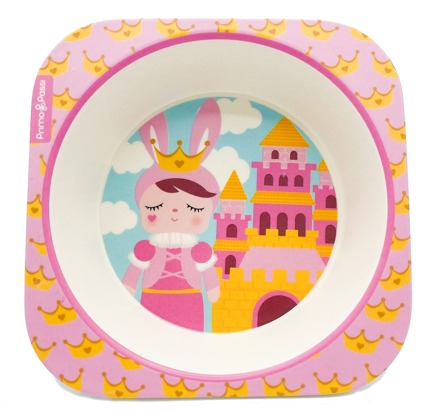 Primo Passi Bamboo Bowls for Kids - Easy to Clean Eco Friendly, Non Toxic BPA Free, Dishwasher Safe, Perfect Size Toddler Bowls (MeToo)