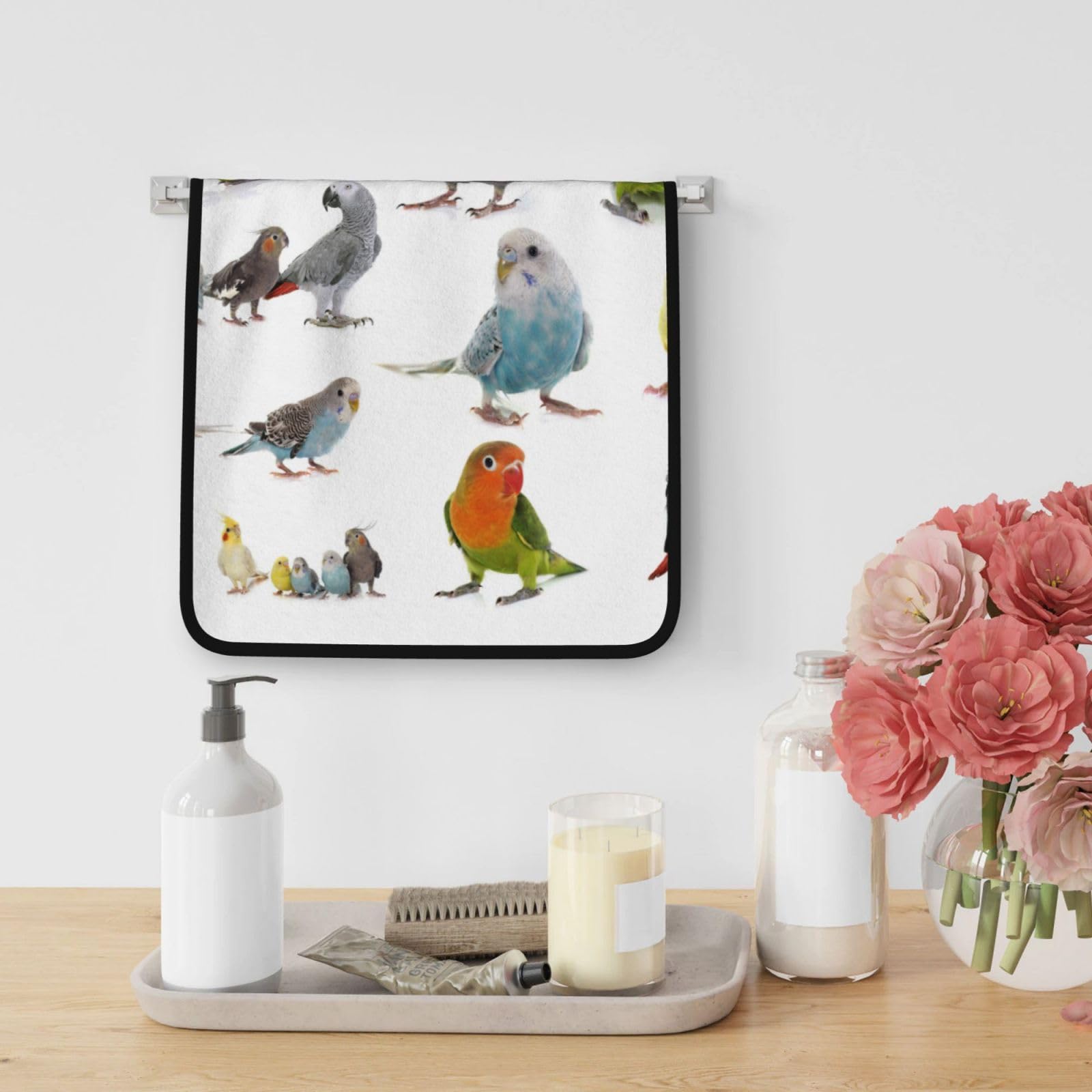 Amazon｜フェイスタオル インコ オウム 鳥 タオル バスタオル スポーツ
