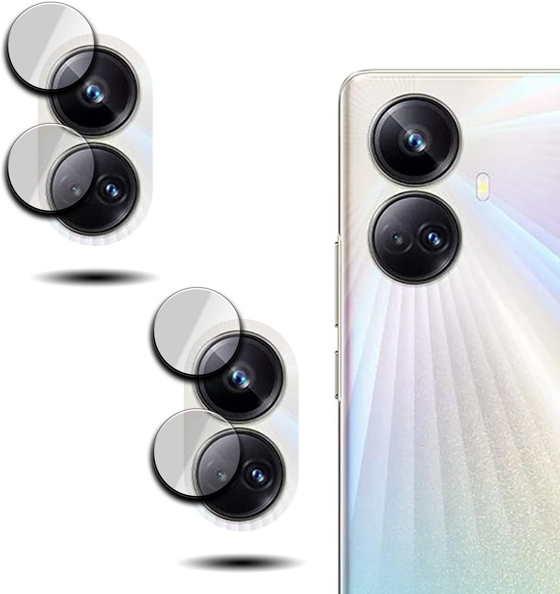 Realme 10 Pro Plus - Camera Lens Protector Pack of 2