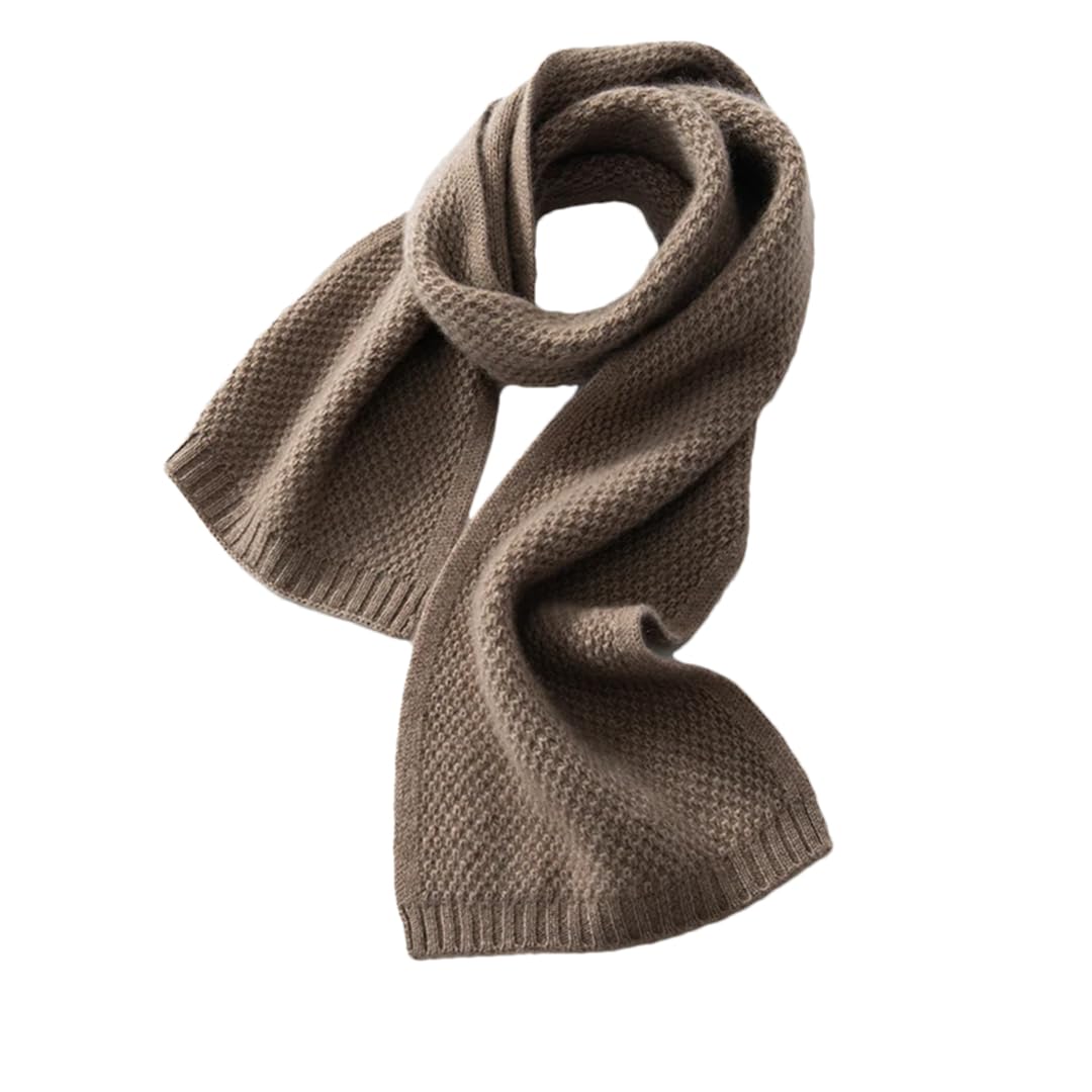 Bufanda cálida de punto para mujer, unisex, color liso, suave, para fiestas de Año Nuevo, negocios, etc