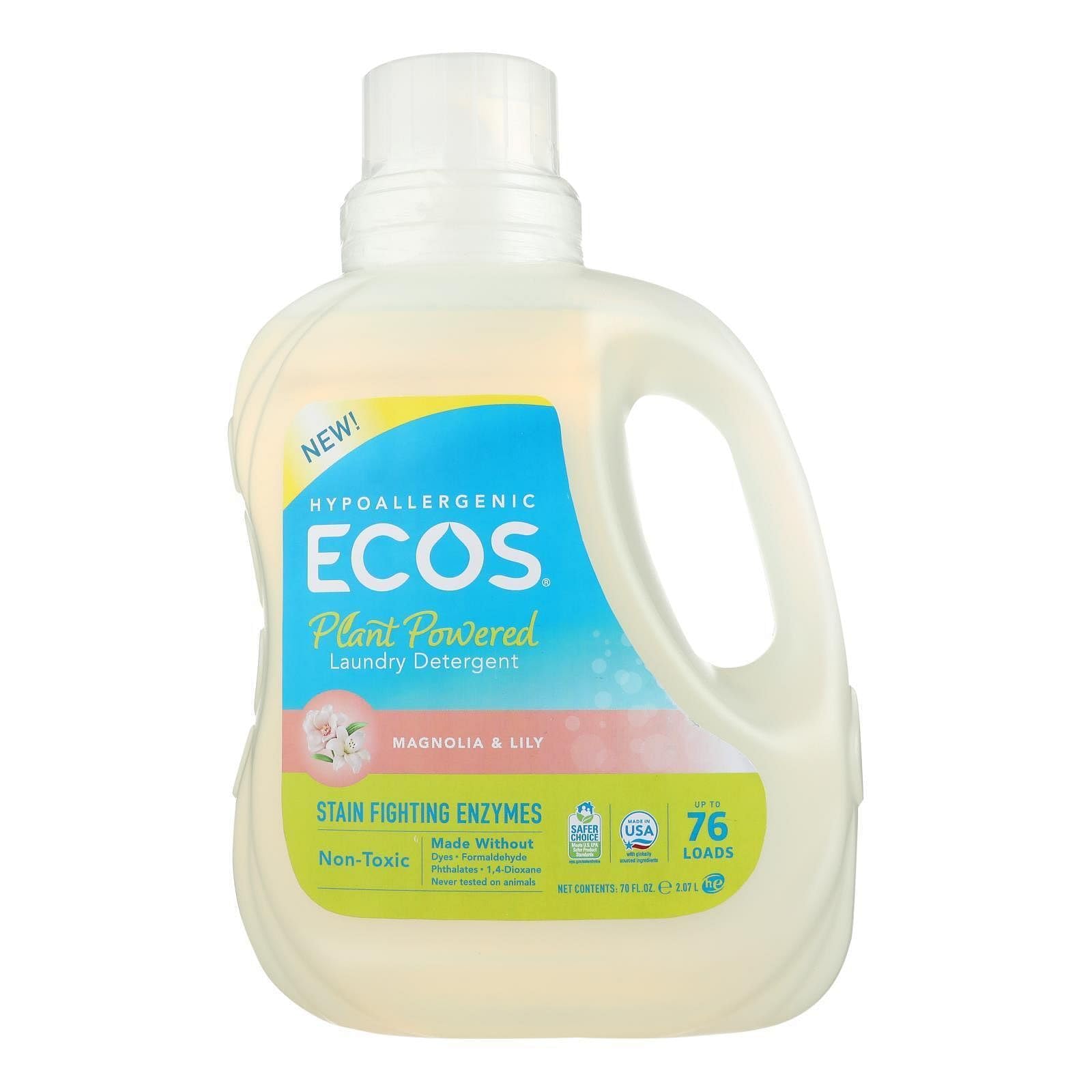 Ecosnext Laundry Det, Magnolia & Lily Hypoallergenic Laundry Detergent, Plant-Powered, 70 Ounce