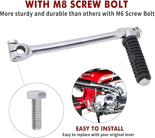 Miniatura 3 de motoparty Palanca de arranque Kickstart, para Honda Z50 Mini Trail C70 CT70 SL70 XL70 CT90 S90 ST90 CS90 CS SL ST CT 70 90 Kick Starter Lever