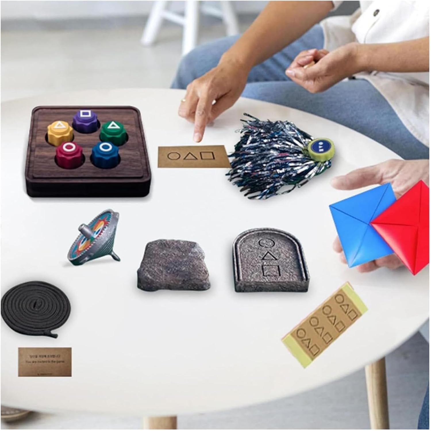 Koreanisches Volksspiel-Set, Koreanisches Traditionelles Spiel-Fangspielzeug, Familien-Reisespiele, Koreanisches Spiel-Jack-Set Als Geschenk (3 Set)