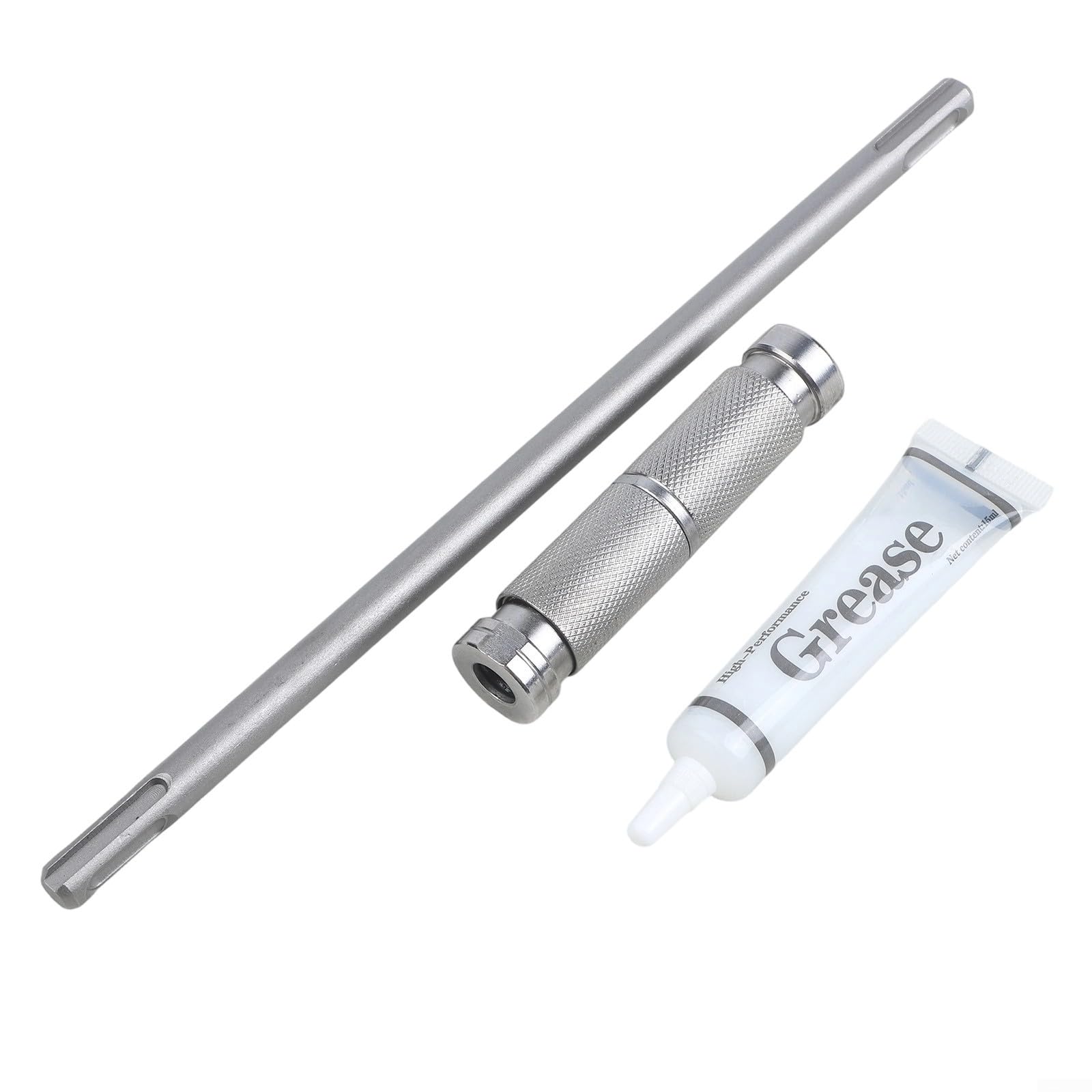 SDS-Plus-Verlängerungsstange, 26 cm, mit Schnellwechseladapter für Bohrhammer, entwickelt für schnelle Werkzeugverriegelung und Kompatibilität mit verschiedenen Bohrer-Rundschäften