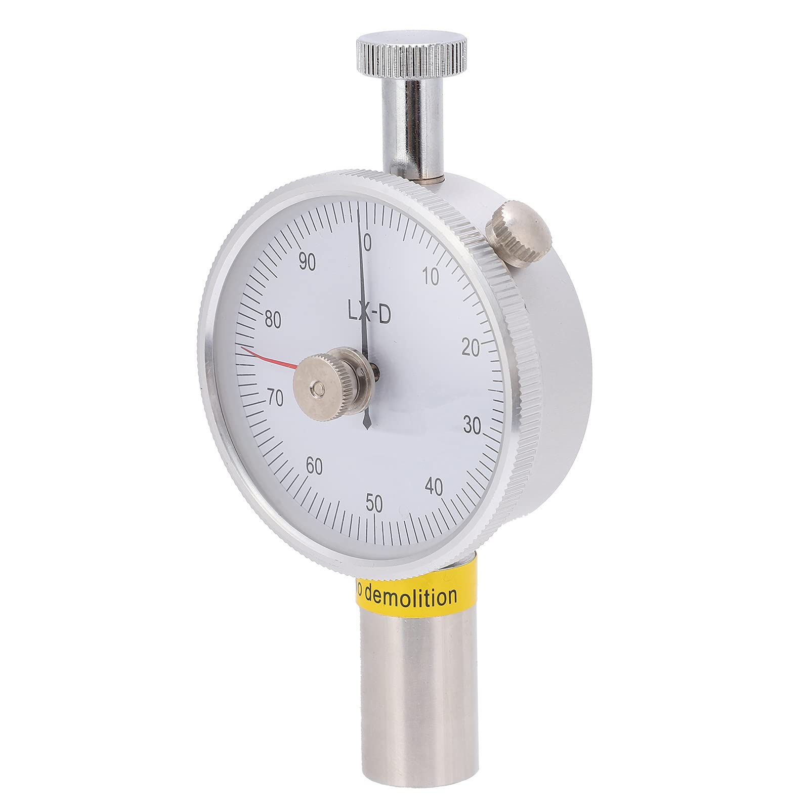 Medidor de dureza de durómetro Shore LX - D - 2, esclerómetro de doble aguja para caucho, plástico y cuero, con dial de memoria y amortiguación de latón para una medición precisa d