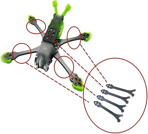 Miniatura 7 de Mark5 HD Analógico Versión Marco 5 pulgadas 0.197 in Brazo FPV Racing Drone Quadcopter Freestyle Para Gallo 230mm (Marca 5 Versión de simulación