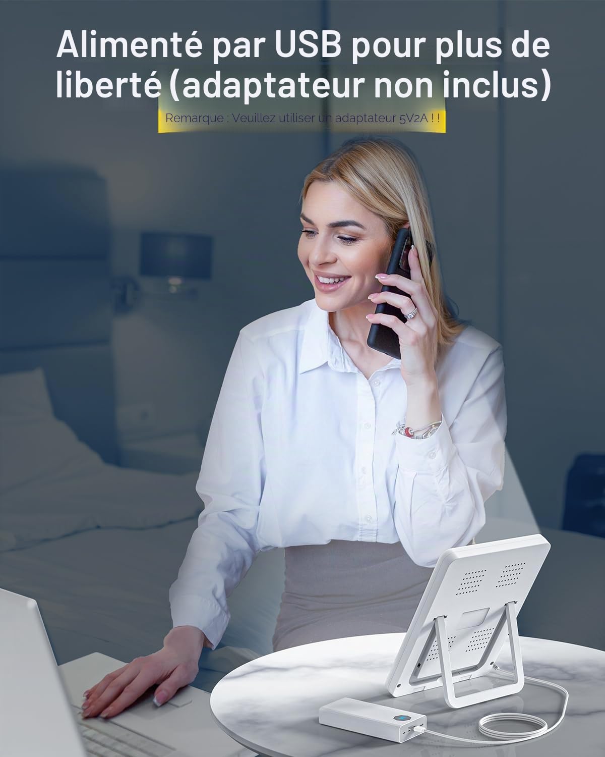 SUXIO lampe de luminothérapie - 10 000 lux, 3 modes, minuterie, lampe heureuse, lumière du jour tactile avec fonction de mémoire, boîte portable pour la maison