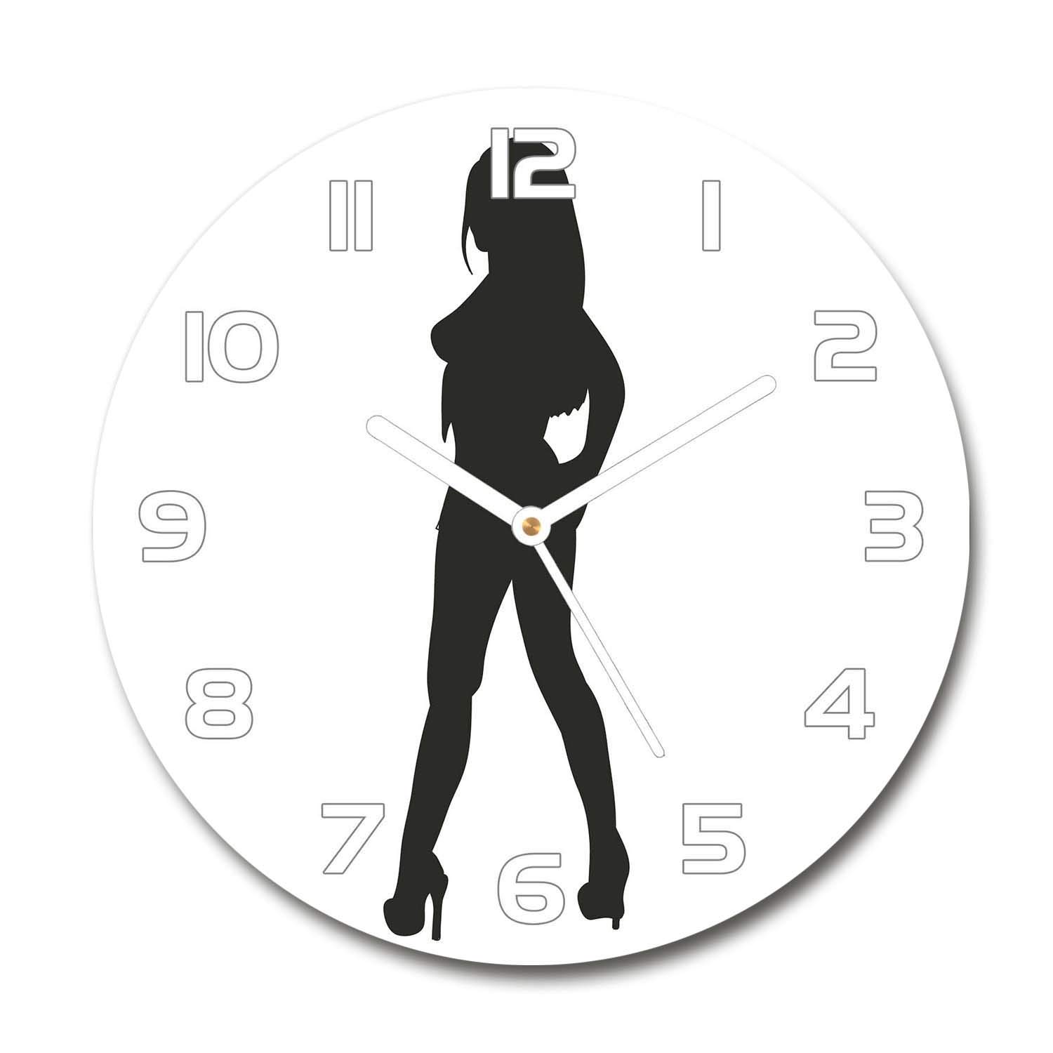 Horloge en verre de sécurité Tulup 60x60 cm au design haut de gamme
