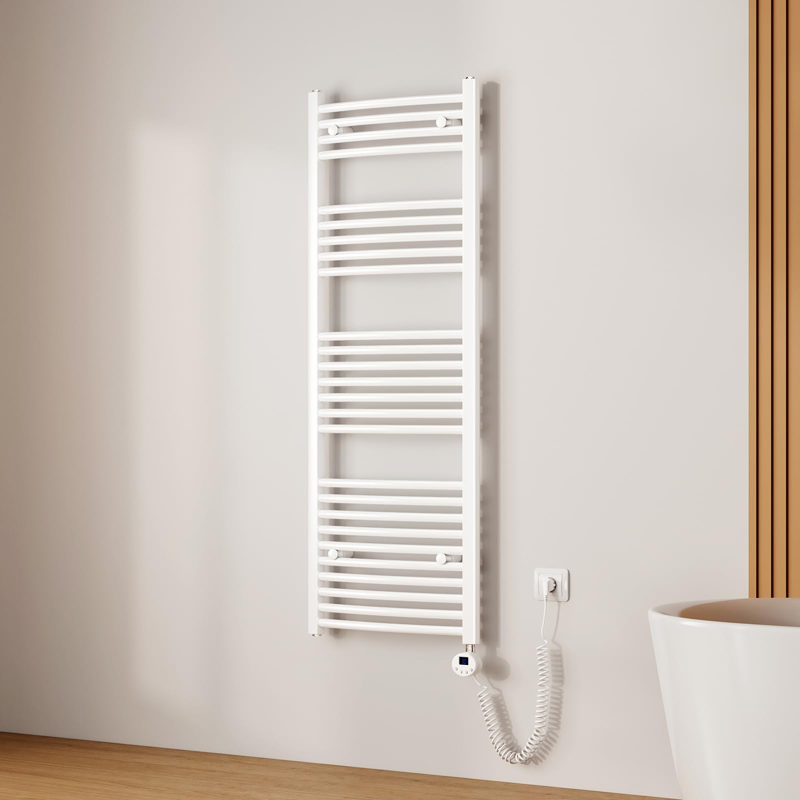 Chauffe-serviette électrique EMKE 600W fini le linge humide dans la salle de bain