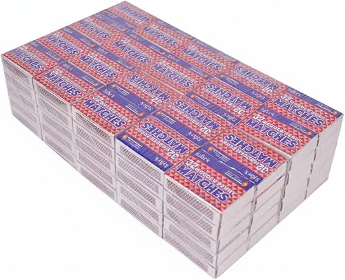 Paquete de 100 fósforos de seguridad de madera – 32 unidades de huelga en caja para cocina, camping, emergencia, iniciador de incendios – Juego de
