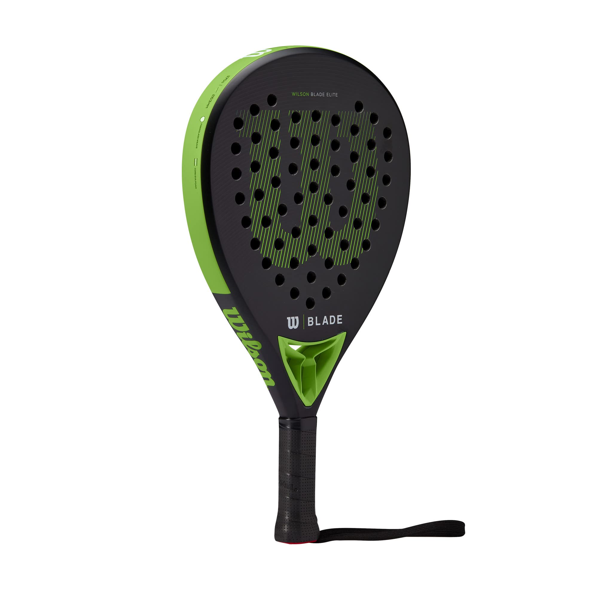 Wilson Blade Elite V2 Padel 2 Łopata, Dorośli Unisex, Czarny/Neonowy Zielony/(Wielokolorowy)
