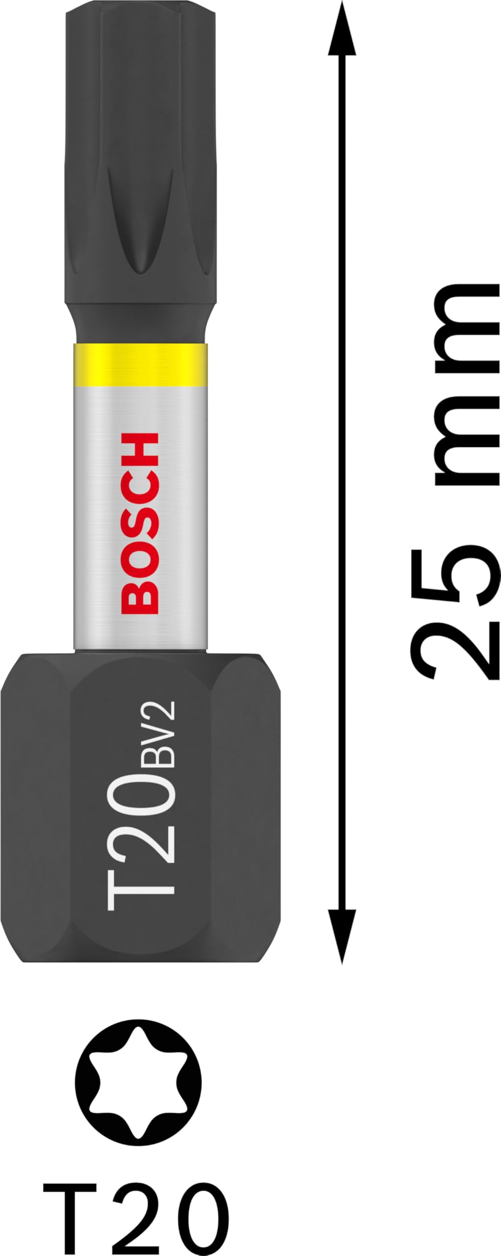 Bosch - Juego de puntas Torx para destornillador Torx (25 mm, 25 mm)