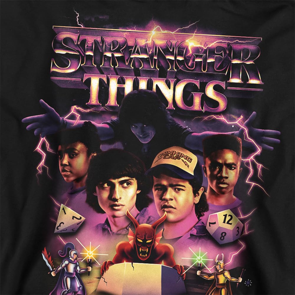 Stranger Things Group Thunder Metal Band Unisex Sweatshirt Black