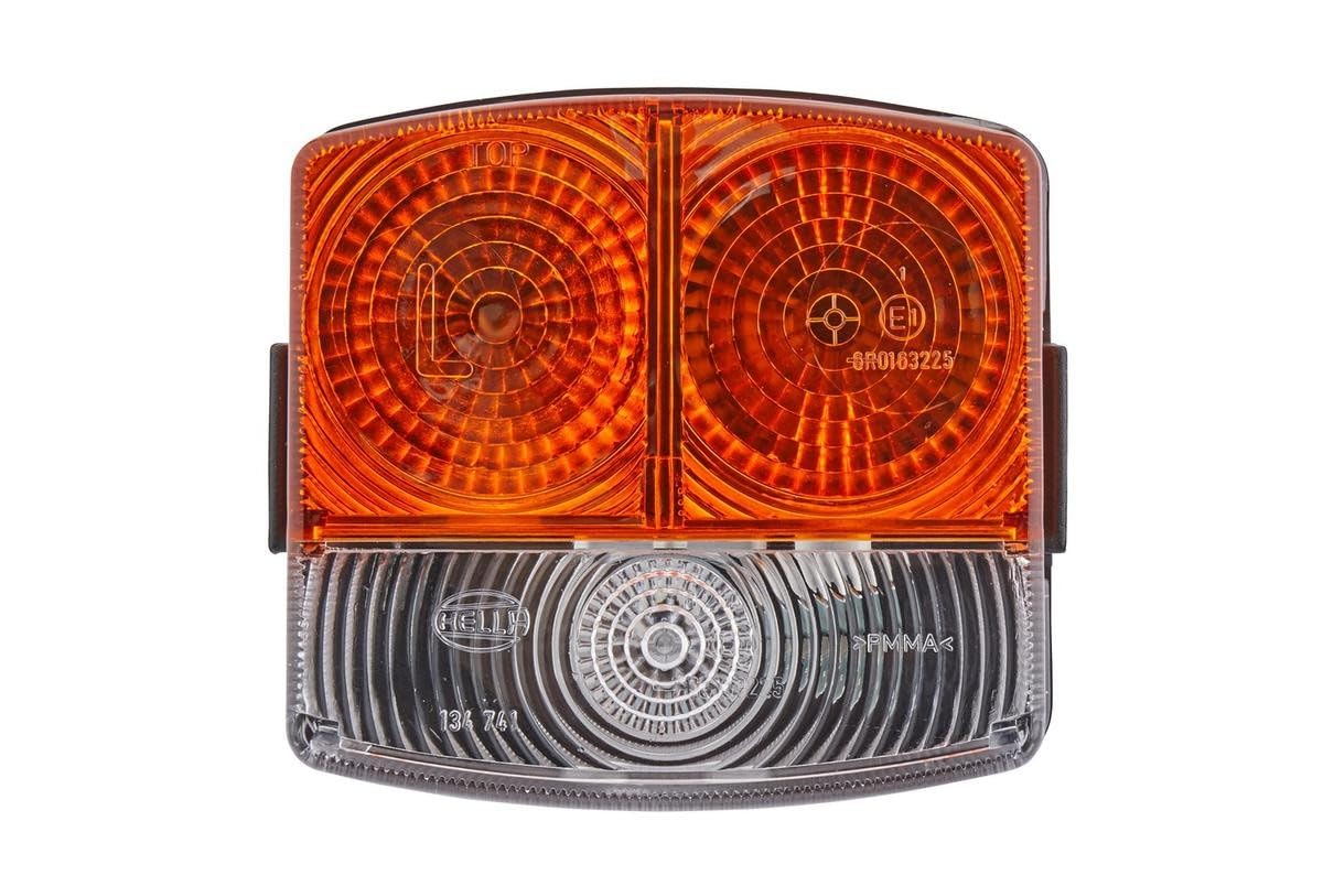 Feu Arrière Vissé Feu Clignotant HELLA Halogène 24V/12V - PY21W, Homologué ECE, Pour Montage Arrière Gauche/Droit Feu Signalisation Véhicule