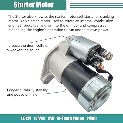 Miniatura 2 de SMT0077 Arrancador de repuesto para Jeep Cherokee 1999-2001, Grand Cherokee 1999-2002, TJ Series 1999-2002, Wrangler 1999-2002 M0T91081, M0T91081ZC,