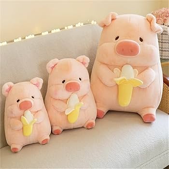 Amazon.co.jp: UOAO 豚 ぬいぐるみ ぶた 抱き枕 豚 バナナ 豚