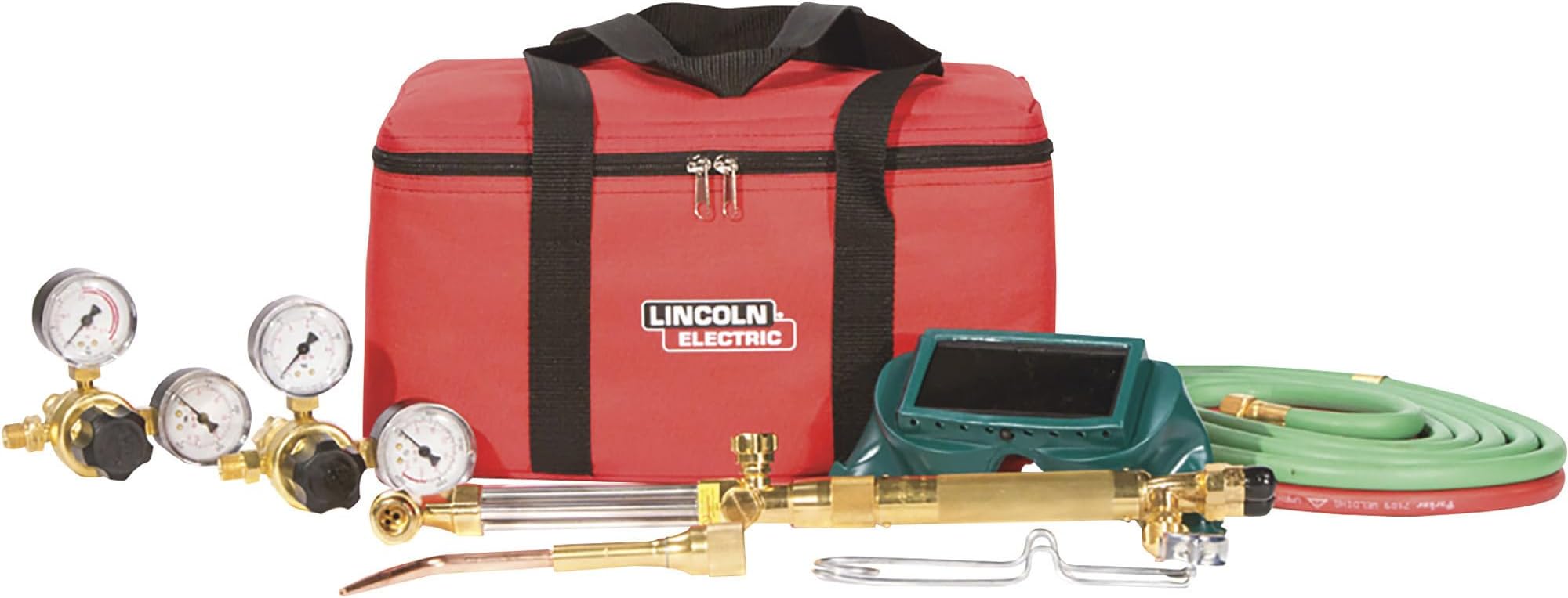 Lincoln Electric Cut Welder Kit KH995, Complete Set of Tools and Equipment for Cutting, Welding, Brazing, 1” Cuts and 1/16” Weld, Works w/CGA 510 + 540 Cylinders, Storage Bag Included