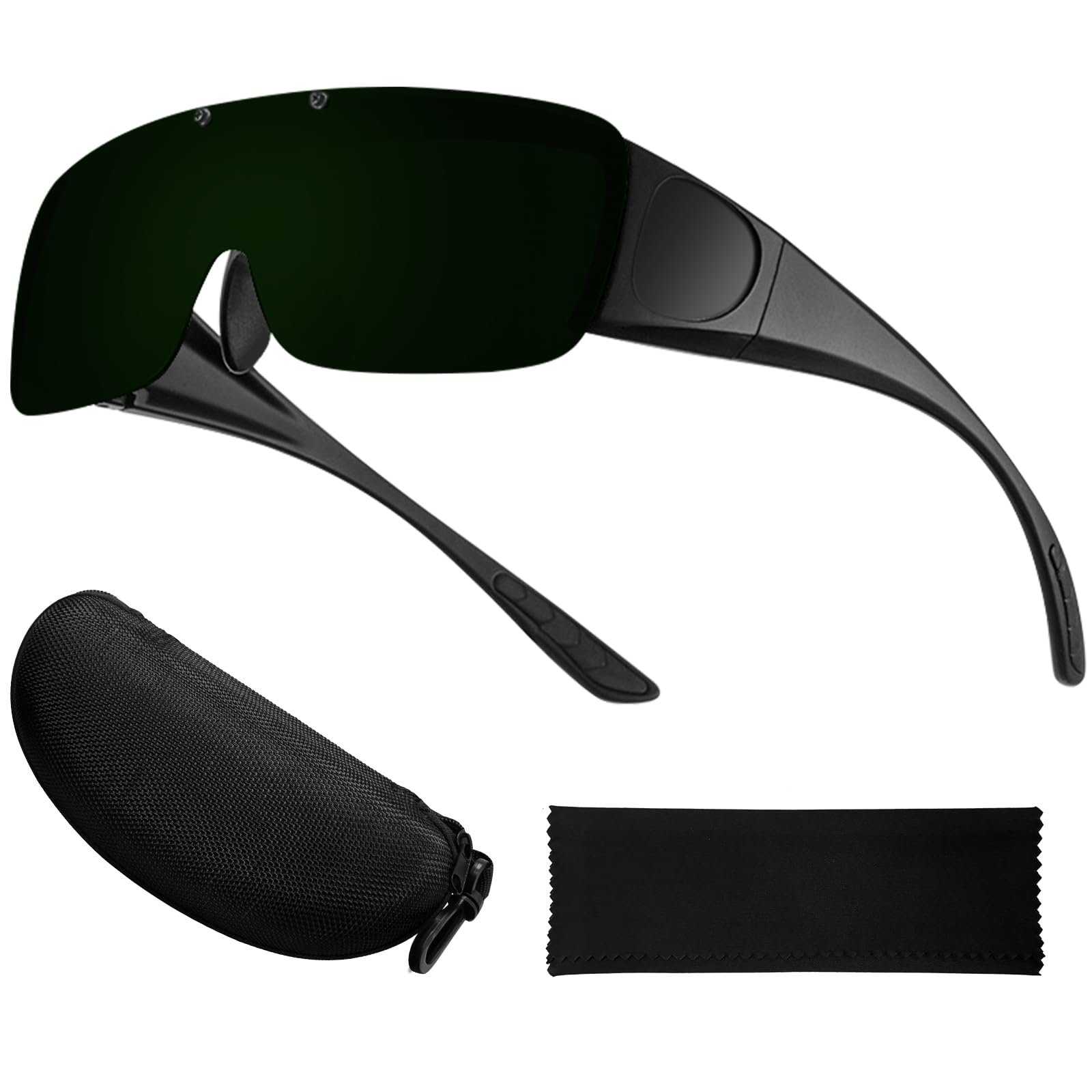 Gafas de soldadura para hombre, gafas de soldadura abatibles, sombra 8, protección UV/IR para soldadura de arco, MIG/TIG, corte de plasma y molienda de metal con estuche de almacenamiento