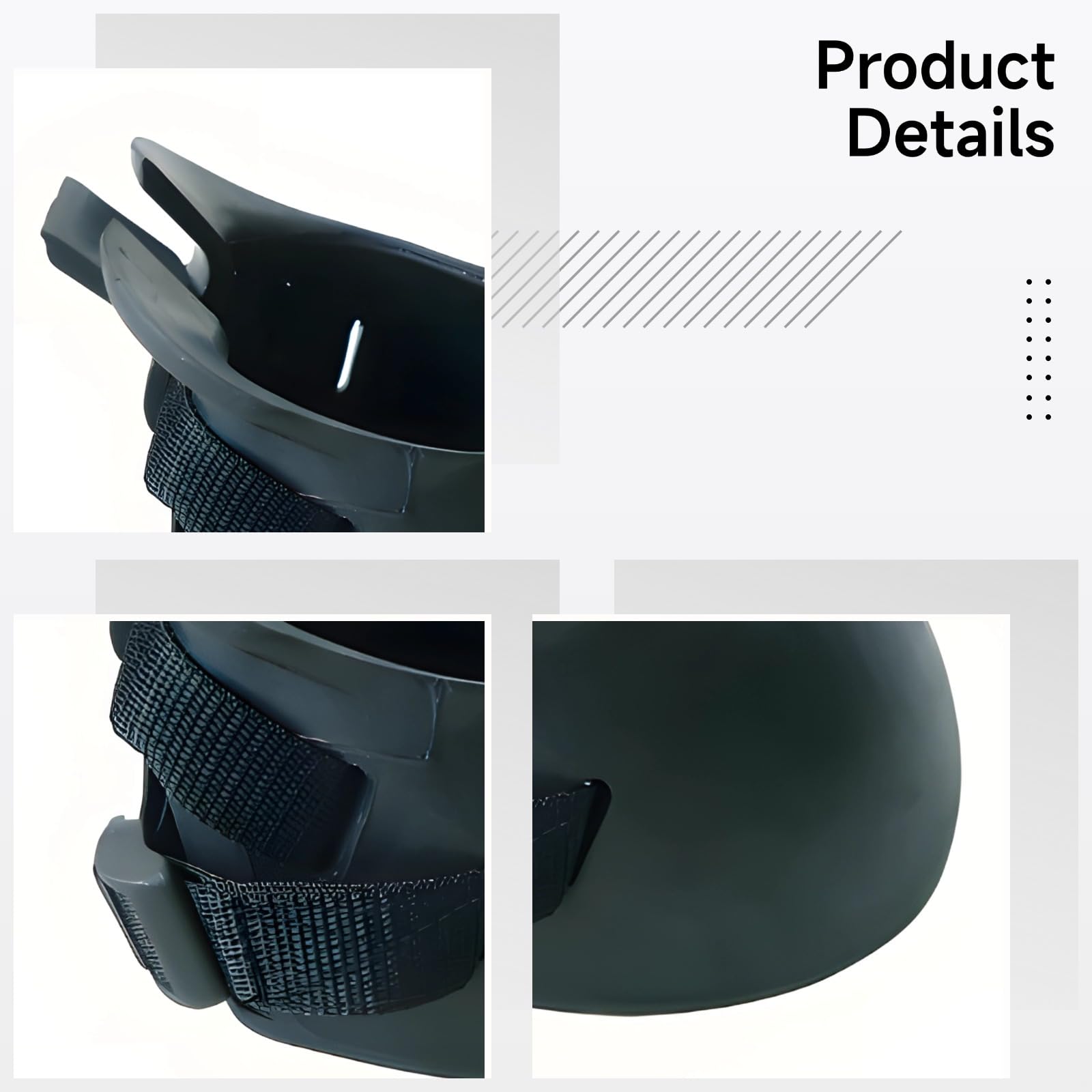 Horse Hoof Boot XL - Botas protectoras de goma para equitación, protección antideslizante con absorción de golpes, resistente al desgaste, mantiene el estiércol y el agua fangosa fuera, 16,2 x 15 cm