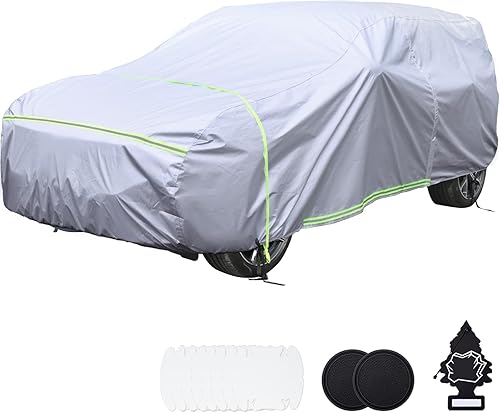BYDOLL Funda impermeable para automóvil SUV para todo tipo de clima, 6 capas, ajuste universal SUV Jeep TJ YJ CJ 1986-2022, protector de granizo a