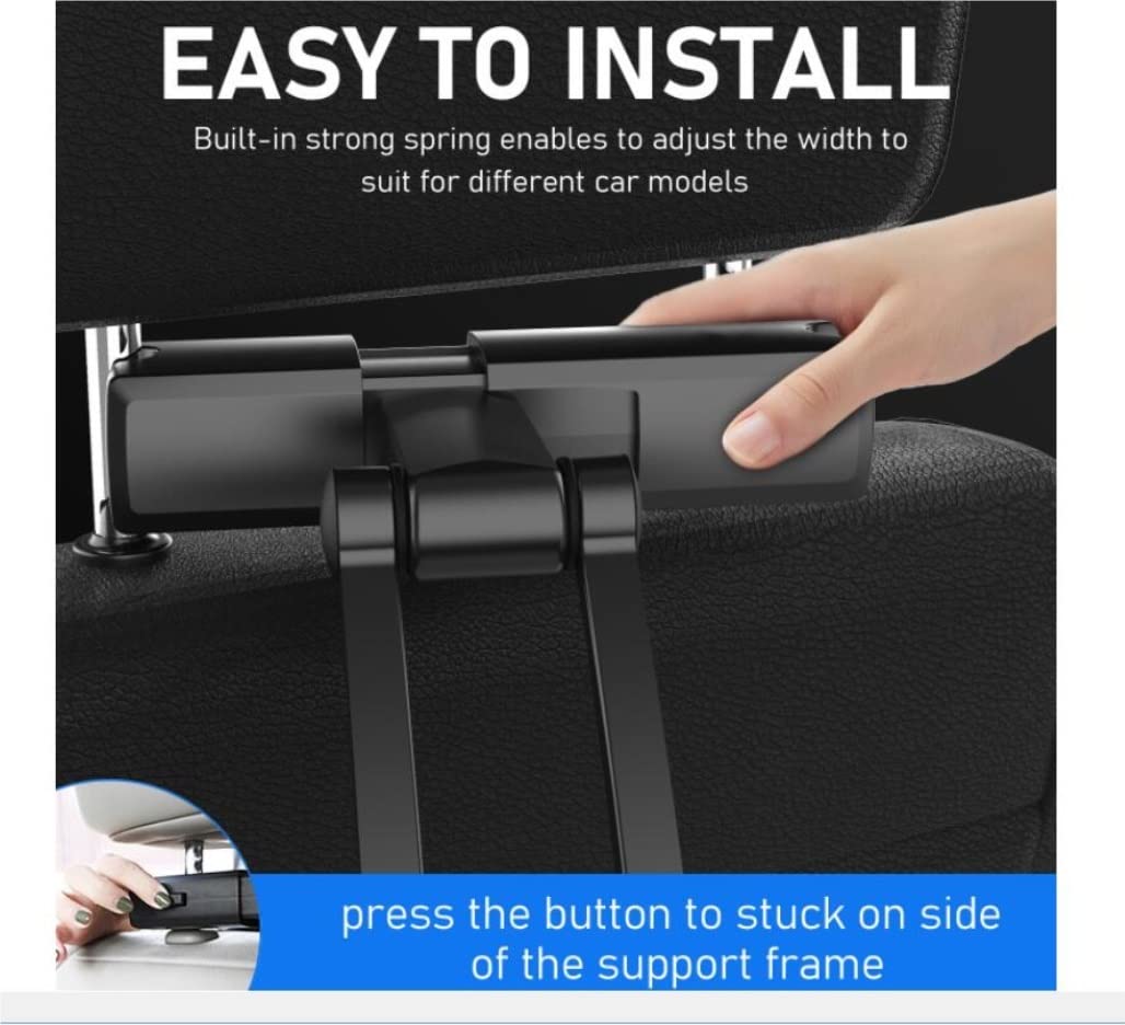 Soporte Móvil Coche Porta Movil Coche Soporte de teléfono para coche Soporte de tableta de coche extensible Soporte de teléfono de ajuste de 360 ​​​​grados Ajuste universal para dispositivos de 5.5-12