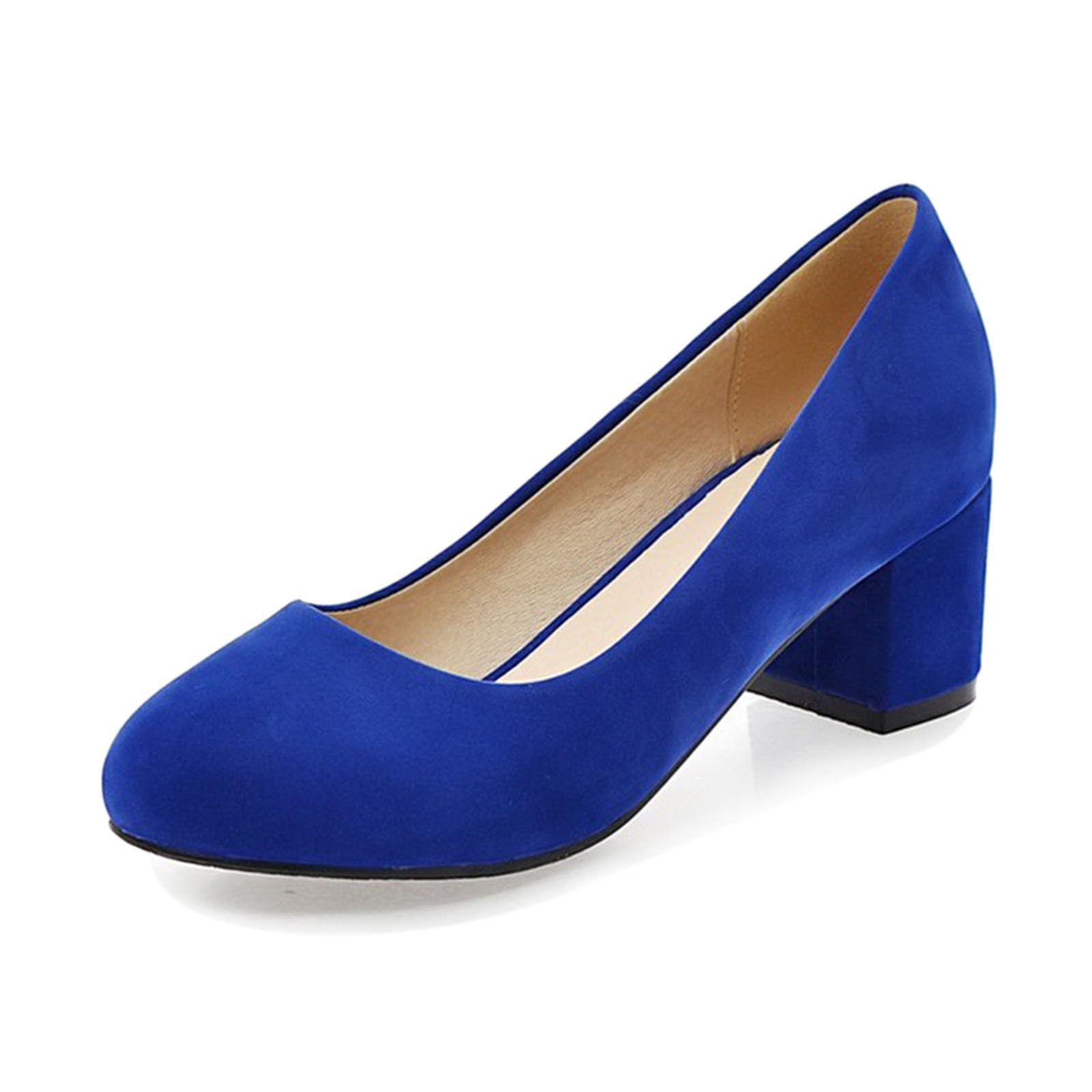 Scarpe da donna per Dirndl, comode, con tacco, eleganti, da sposa, comode, chiuse, plateau, scarpe da ballo, con tacco a blocco, larghezza H