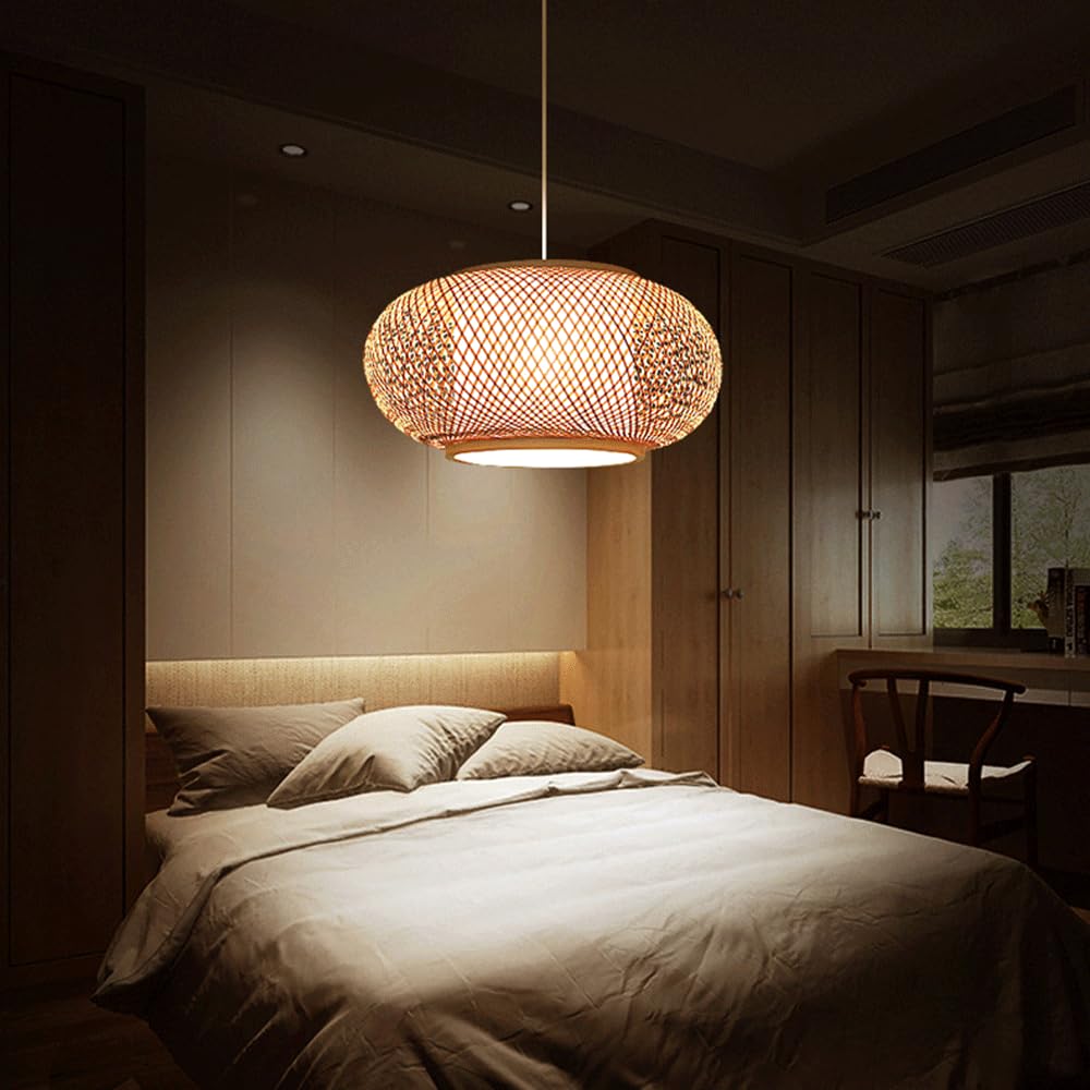 Chińska Lampa Wisząca Z Bambusa, Oświetlenie Sufitowe Z Bambusa, Wiszące, Do Sypialni, Restauracji, Herbaciarni, Baru, Jadalni, Żyrandoli, Oświetlenie Szynowe Do Salonu, Jadalni, Baru CJSLXGBL