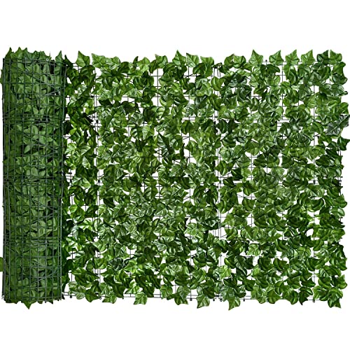 Toshionics 1x3 Meter Privacy Garden Fence Wall Artificial Plants Hedge Screening Roll Faux Ivy Leaf Vine Decoration For Backyard Outdoor UV Sunlight Protection In Garden Home Balcony Decor