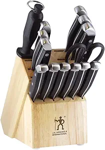 HENCKELS 15-Piece Premium Knife Set with Block