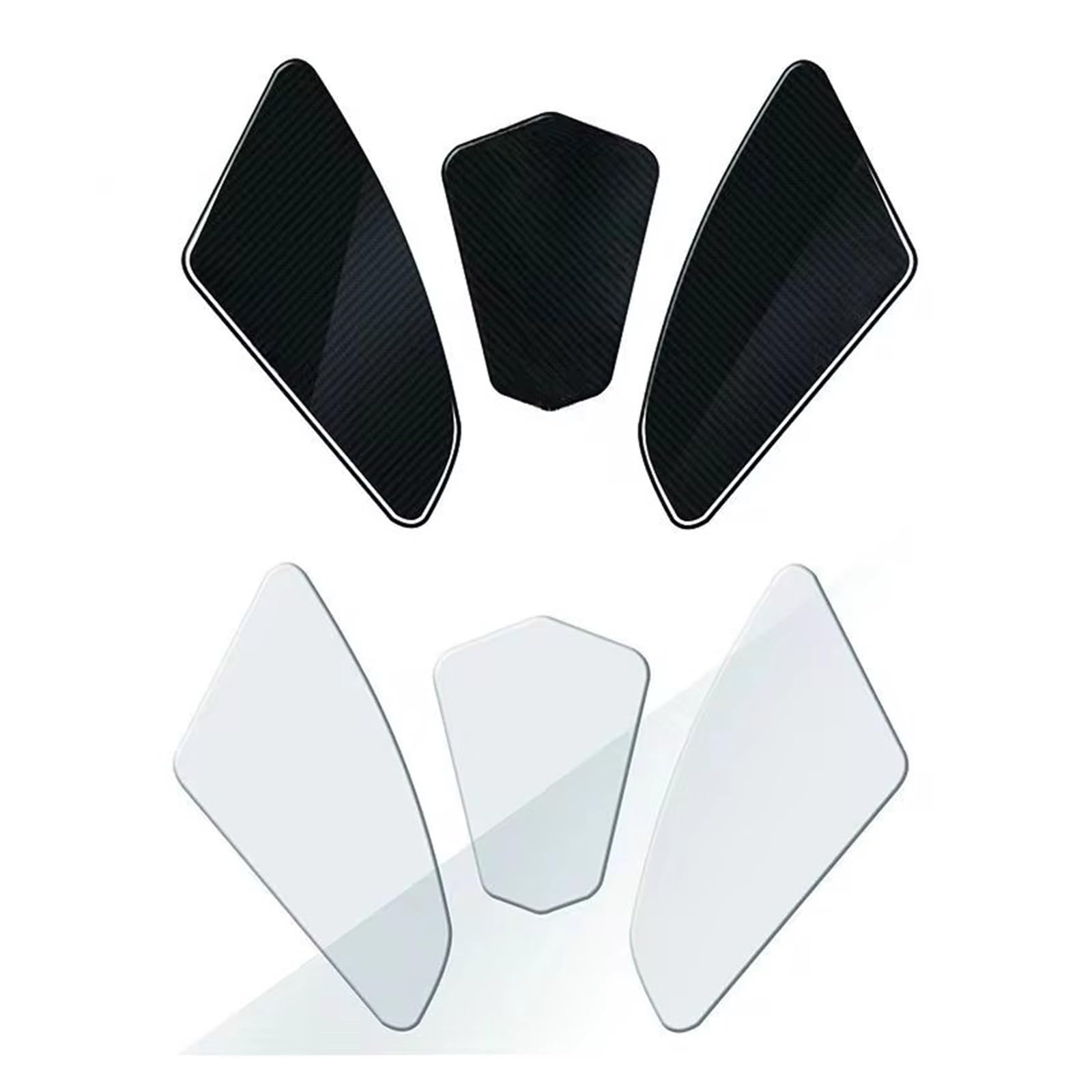 Adesivi Protezione Serbatoio Moto Effetto Carbonio Per Per FJR 1300 2006-2021(White)