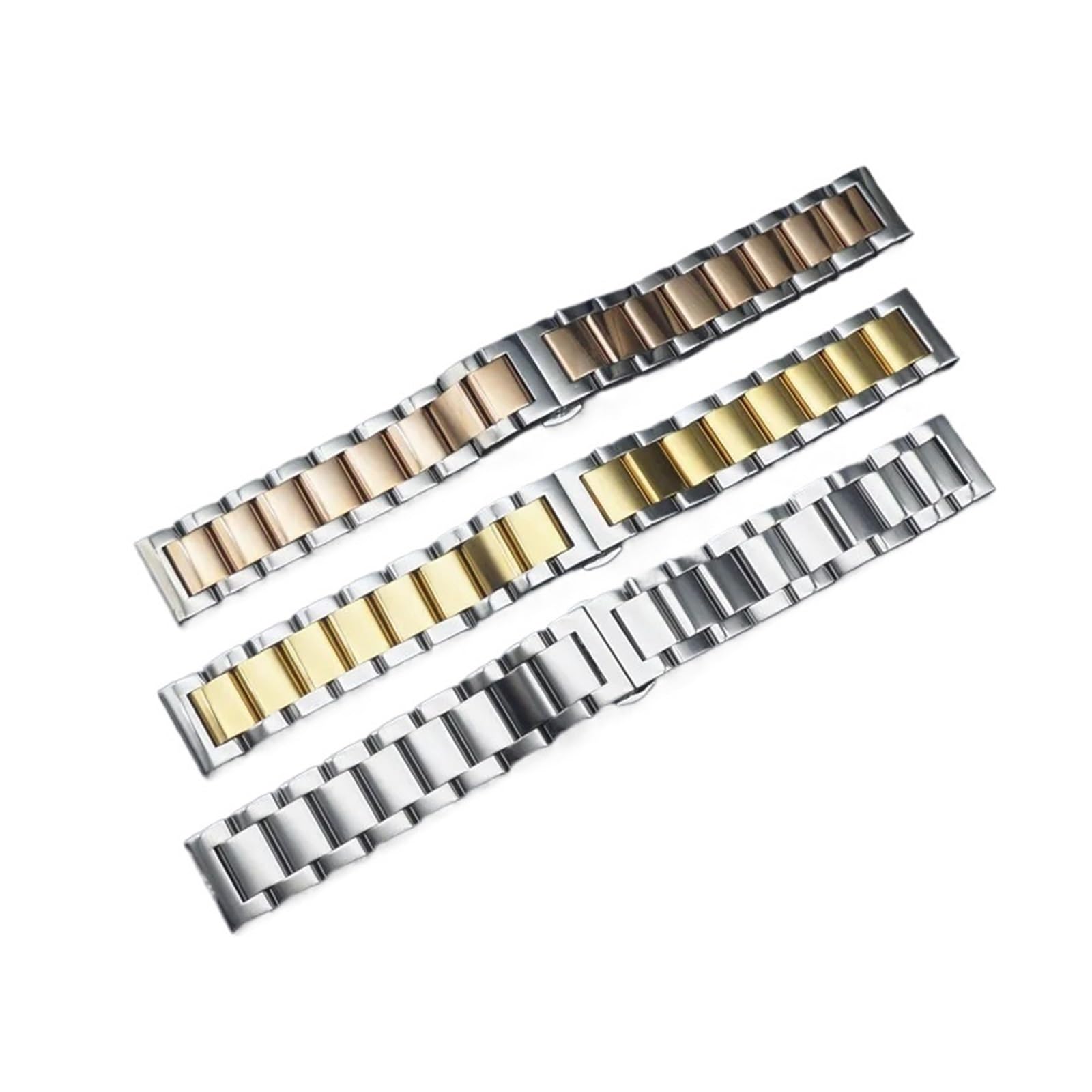 SiChouwz Cinturino in acciaio inox cinturino in acciaio metallo cinturino in metallo 14 16 18 19 20 21 22 23 24 26 28mm. Dimensione larghezza