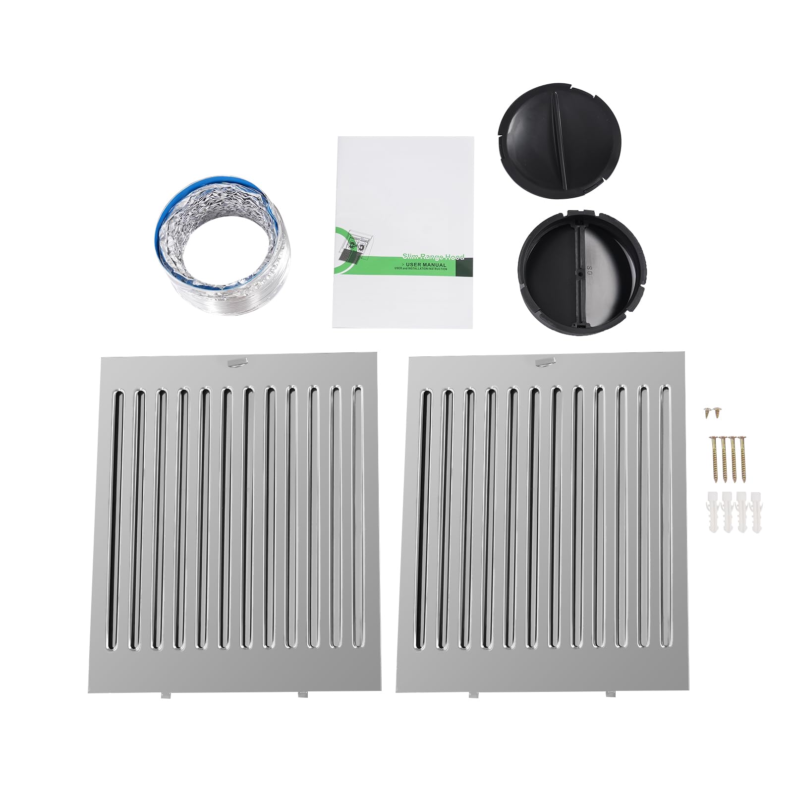 Cappa aspirante sottopiano 60 cme LED, cappa aspirante, 500 m³/h argento