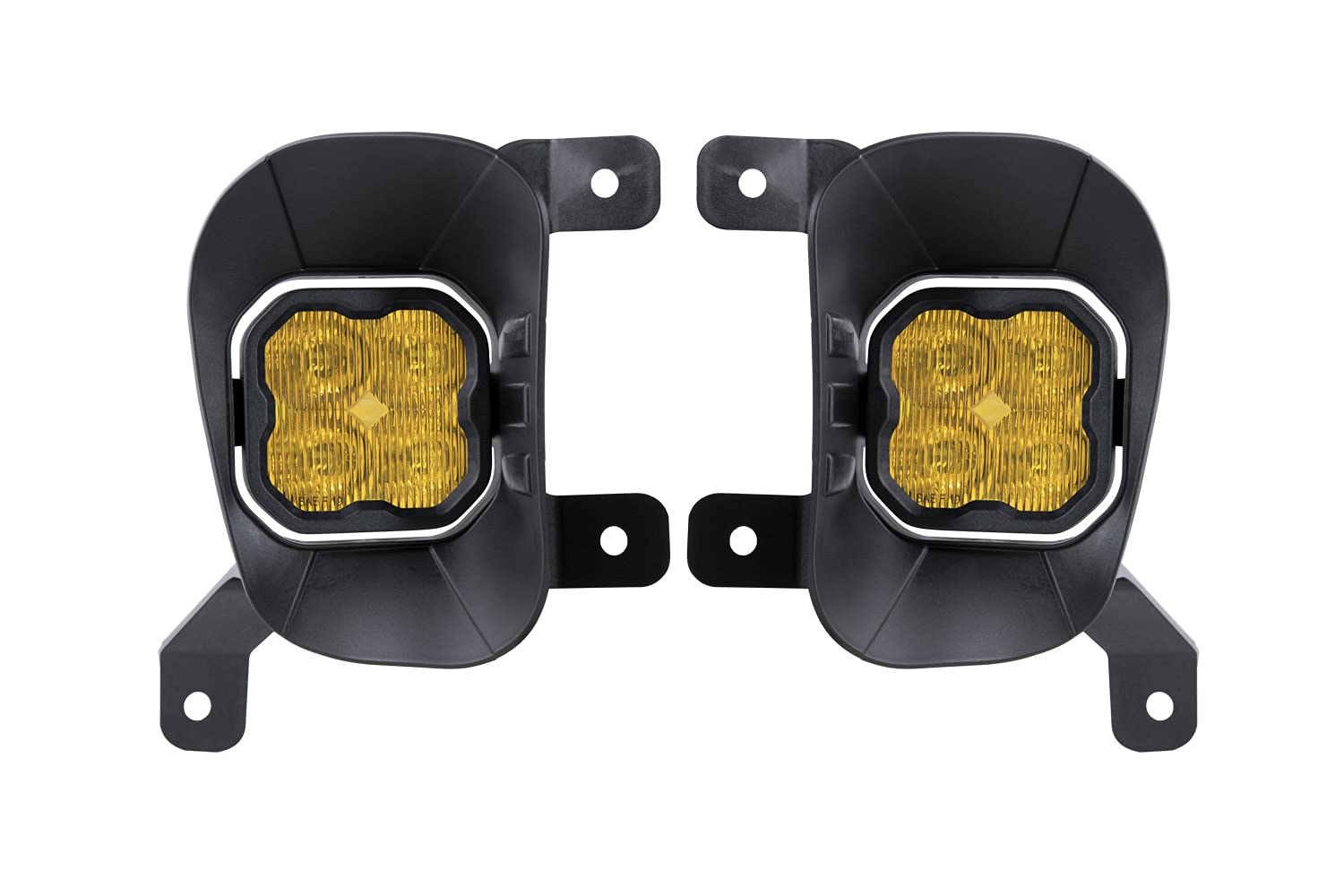 Stage Series 3in SAE/DOT Ram Vertical Fog Light Kit, Yellow SAE/DOT Fog Sport, Black, (DD6673)
