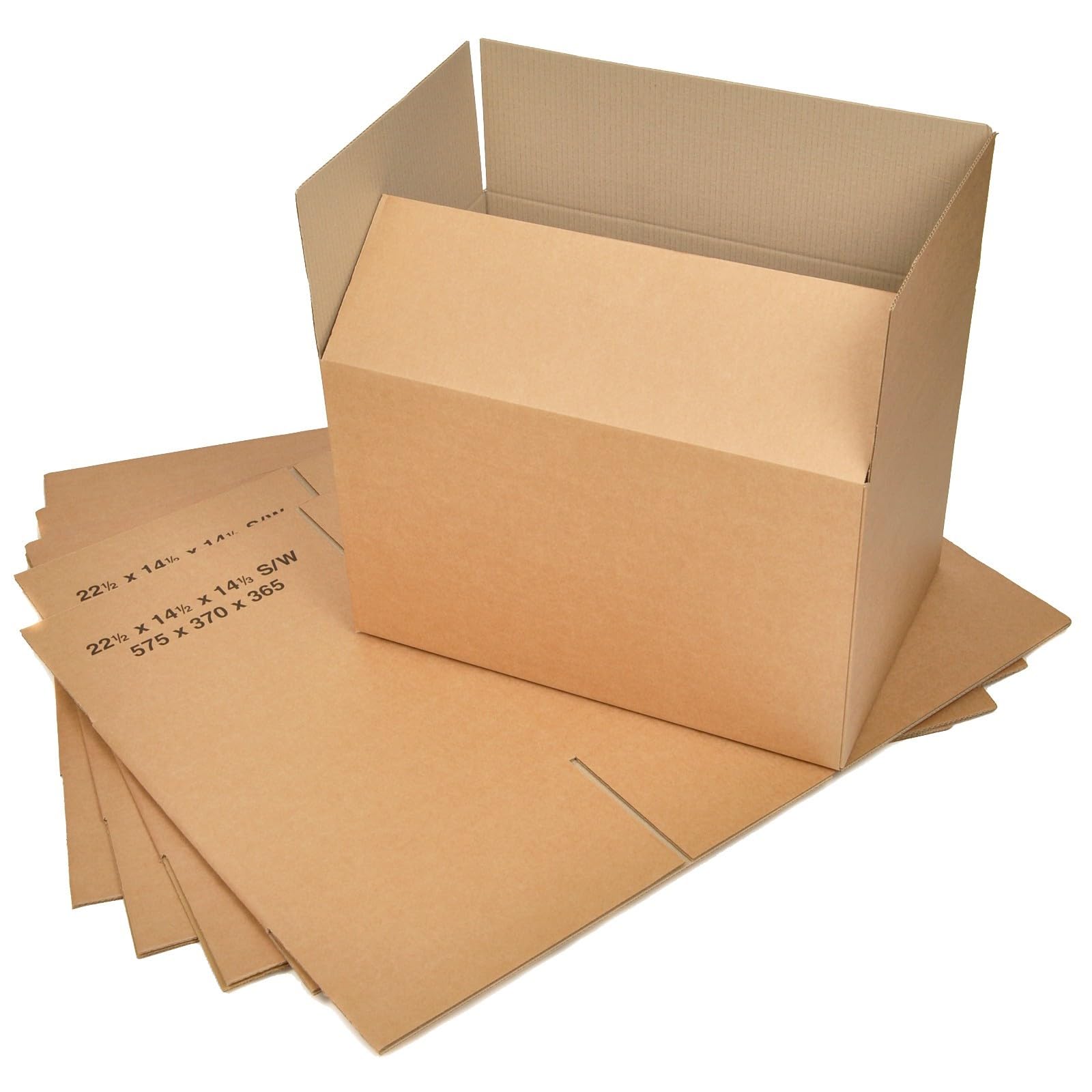BAG-IT 25x Single Wall Cardboard Packing Boxes 22"x14"x14.5" (575x370x365mm) Medium Parcel Shipping Mailing Postal Gift Cube Postal Shipping Box Mailing Cartons Shipping boxes