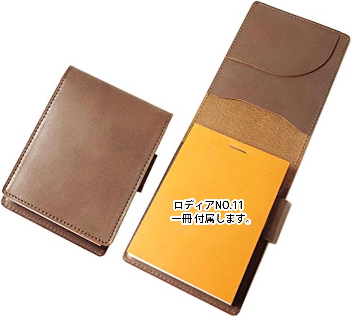 Amazon.co.jp: ロディア カバー No.11 サイズ 本革 メモ帳一冊付き