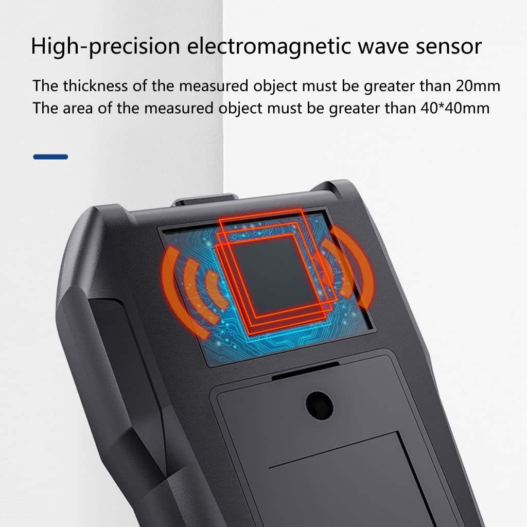 Medidor digital de madera, sensor digital de humedad, retención de datos y alarma, sensor de fugas de agua conmutable ℃/℉