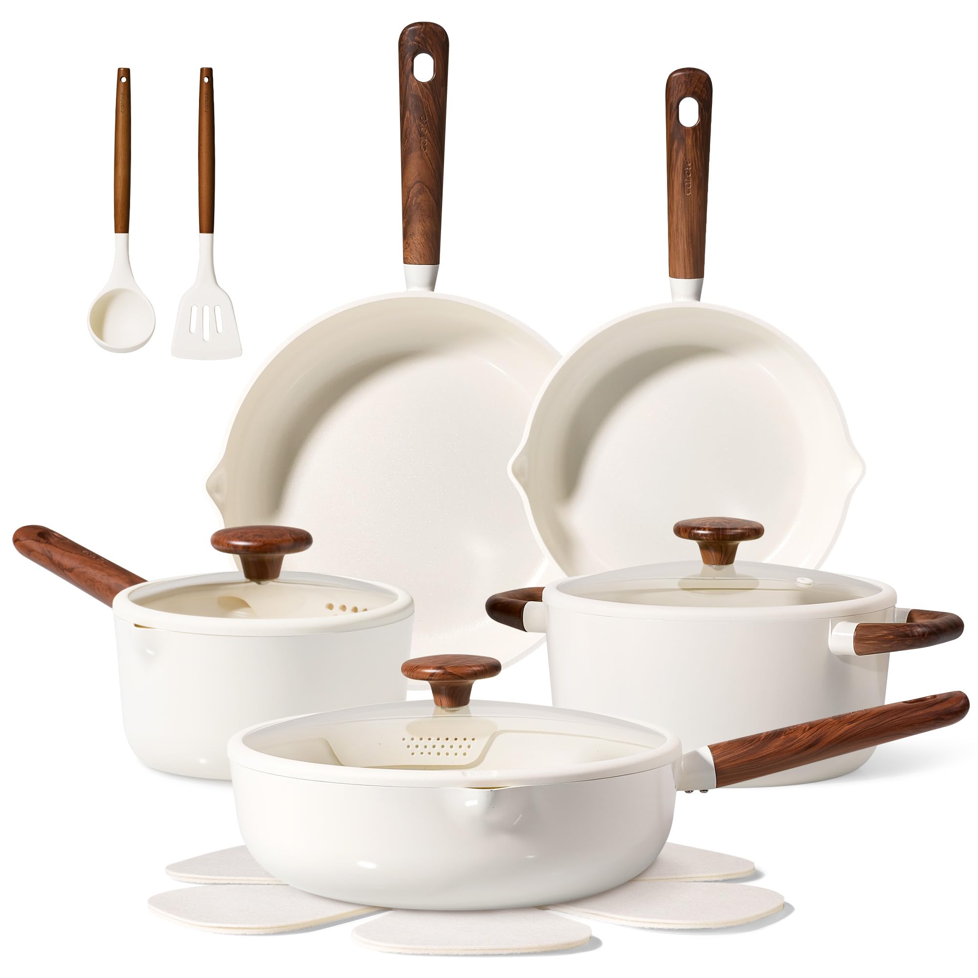 CAROTE Ceramic Cookware Sets (14 Pcs)