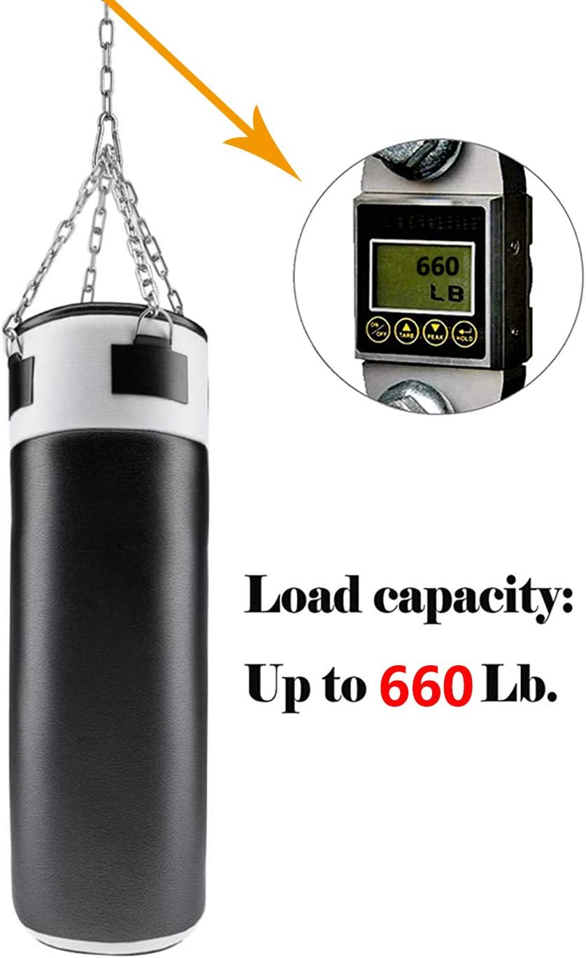 Hanging Chair Chain with Carabiners, Heavy Duty 660LBS Capacity Stainless Steel Hanging Kits for Punching Bags Hammocks (Silver, 24) - Image 2