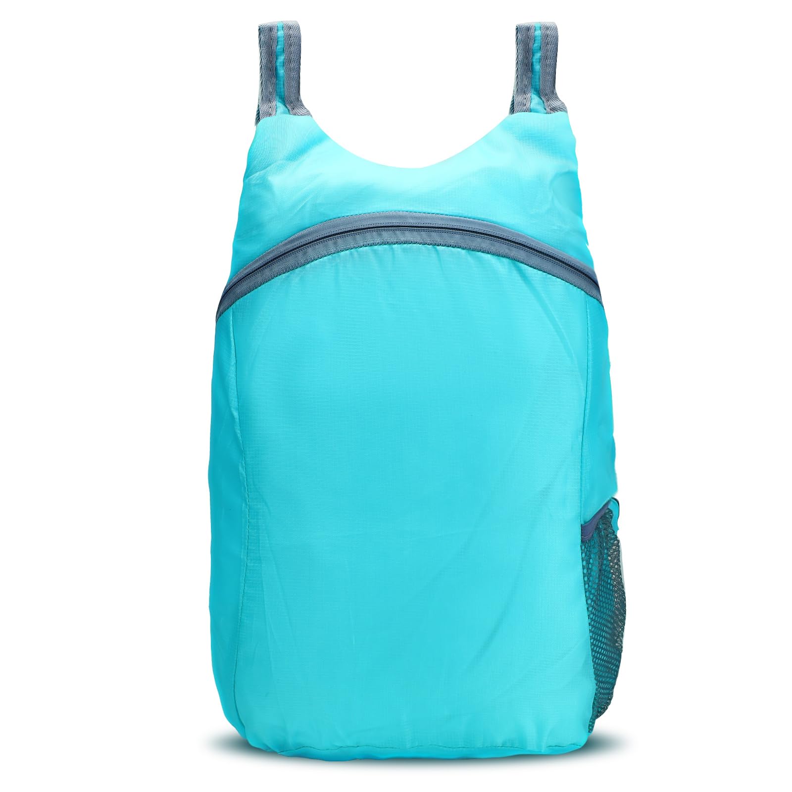 Donmnemb Unisex Blue 15L Hiking Backpack, Lightweight Packable Backpack Travel Hiking Daypack Foldable, Foldable Backpack Water Resistant, Folding Daypack For Travel Camping Outdoor (Blue)