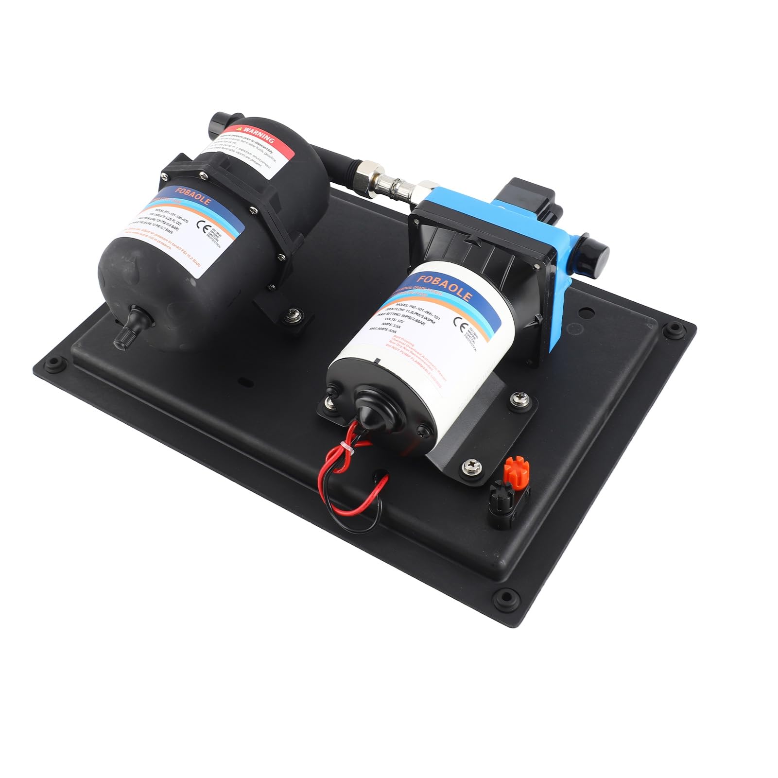 Dioche Bomba de Agua para RV DC 24 V 3,5 GPM 45 PSI Bomba de Diafragma de Agua Dulce con Interruptor de Presión y Tanque para RV, Remolque de Viaje, Cocina, baño: Fácil Instalación, Duradera y (12V)