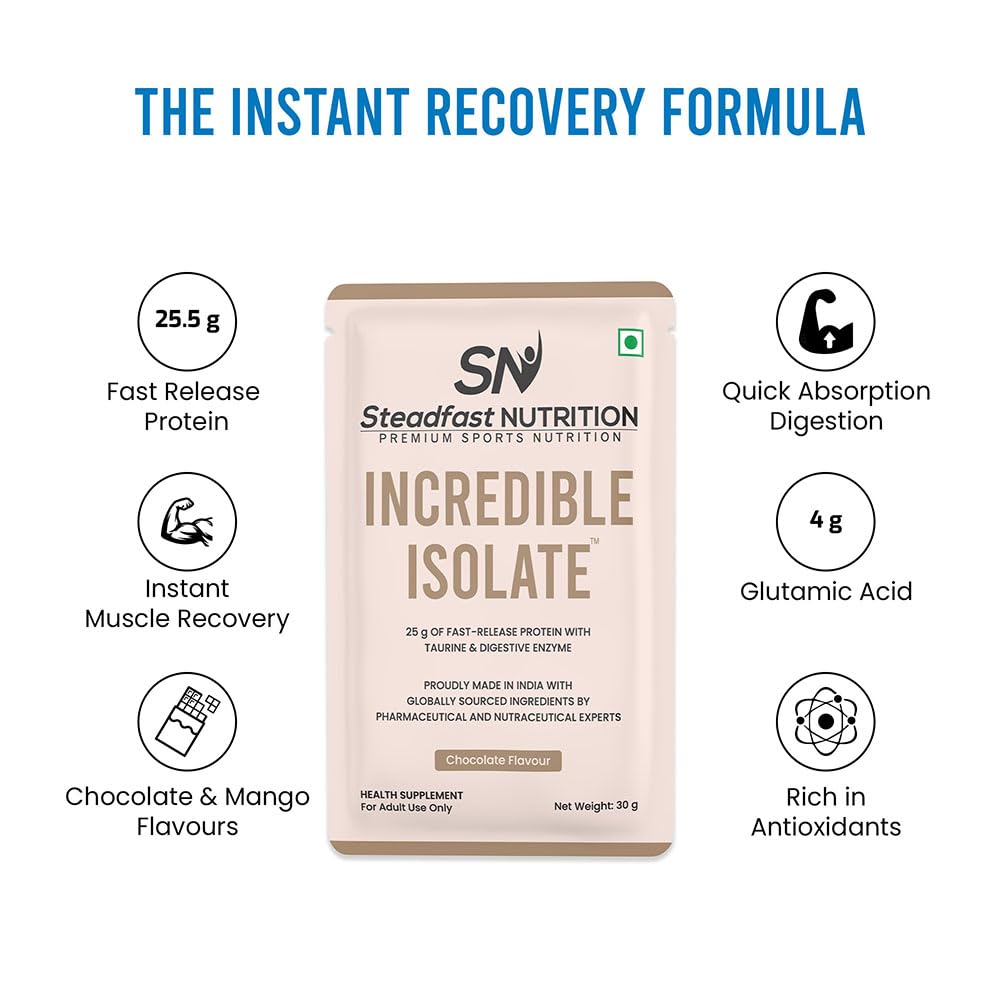 Steadfast Nutrition 93% INCREDIBLE ISOLATE Whey Protein (1.8kg), Chocolate — Amazon image 2