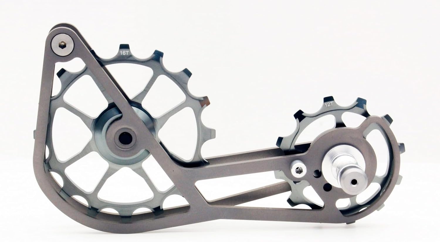 Titanium OSPW Oversized Pulley Wheel System - 12T/16T Sealed Bearing Cage for Shimano 11 Speed Dura-Ace R9100/R9150 & Ultegra R8000/R8050