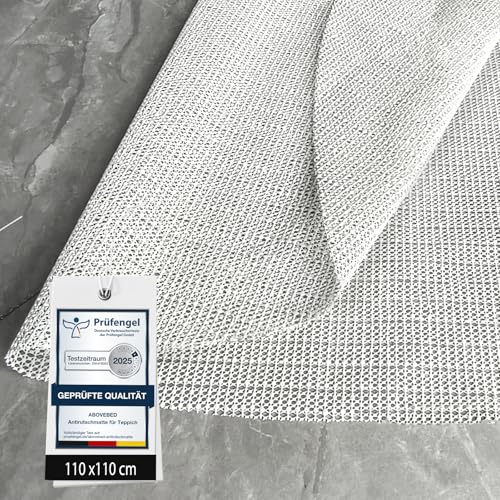aboveBED Tapis antidérapant pour tapis 110 cm rond, sous-tapis antidérapant, tapis antidérapant anti-glissement pour tapis, tapis antidérapant, tapis...