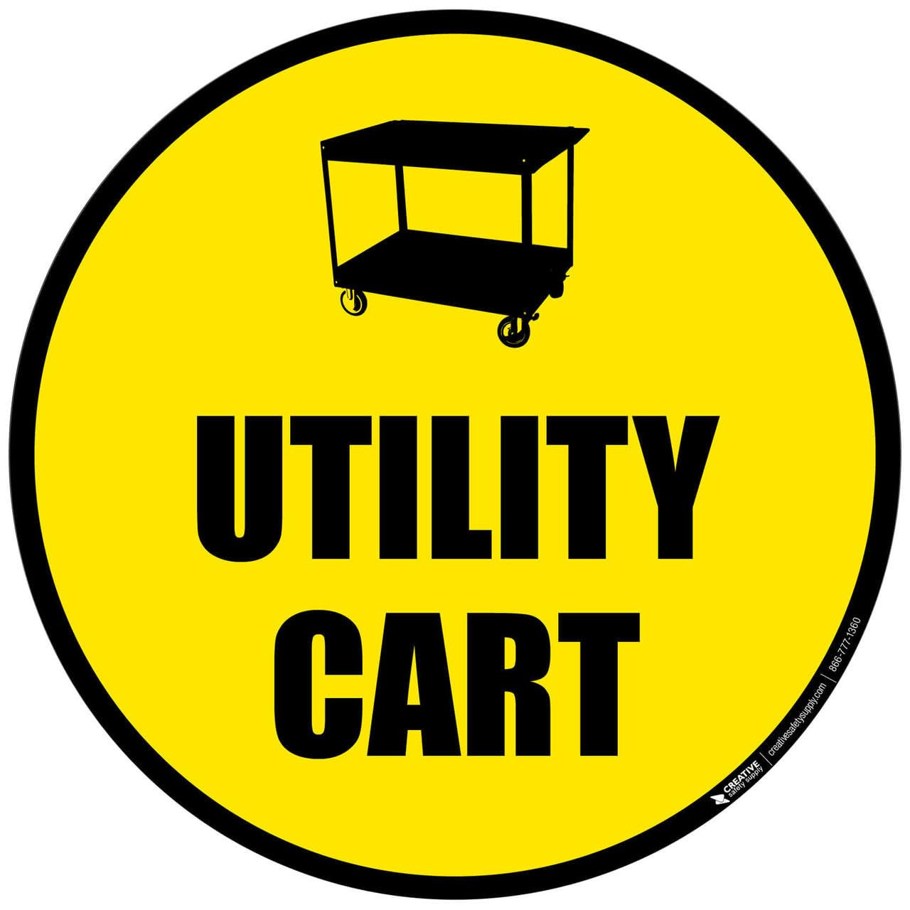 Creative Safety Supply Utility Cart - Floor Sign 32