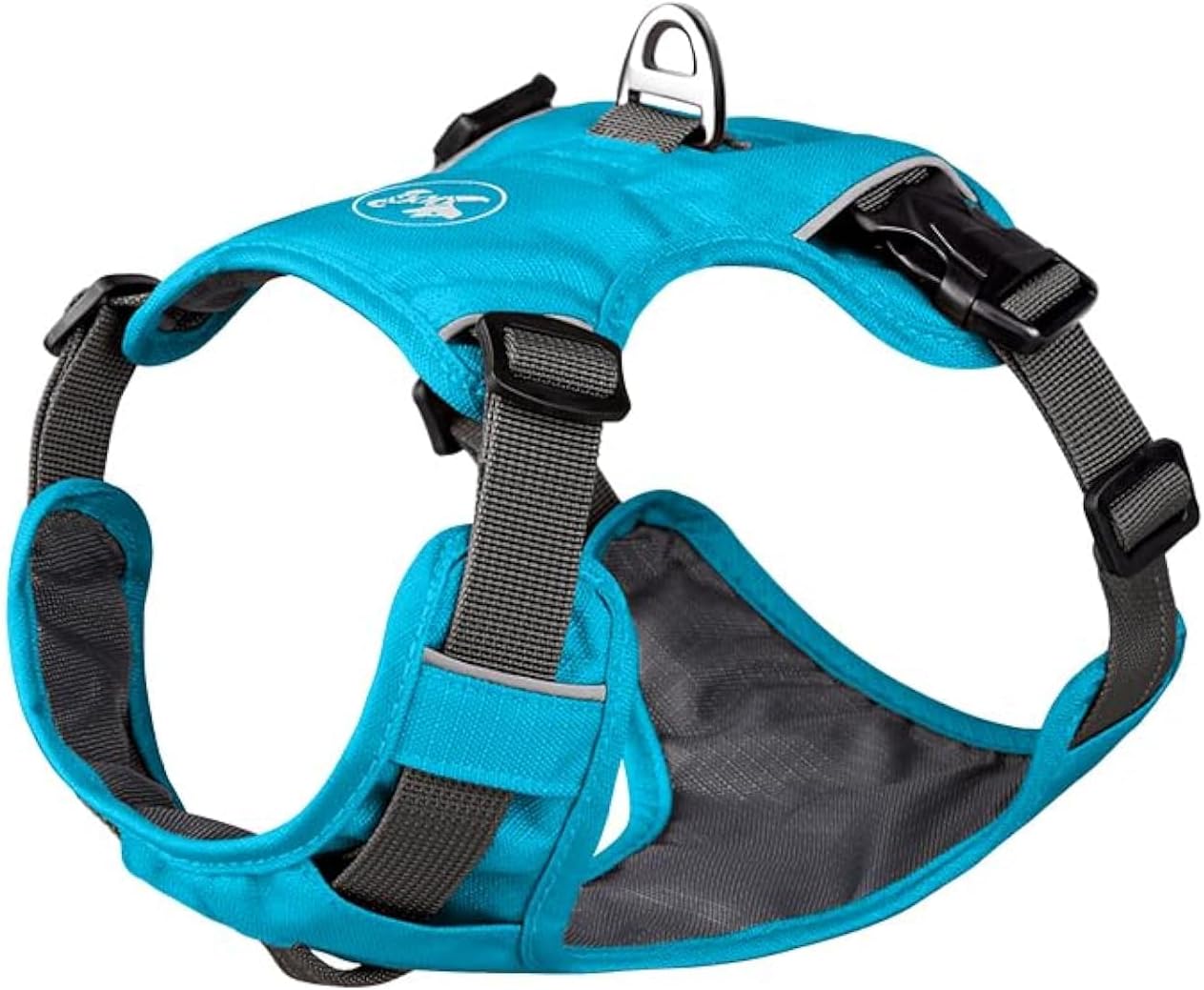 Generic Dog Harness, Reflective and Adjustable Soft Padded Dog Vest for Training and Everyday for Puppy Small Medium Large Dogs (Orange, L)