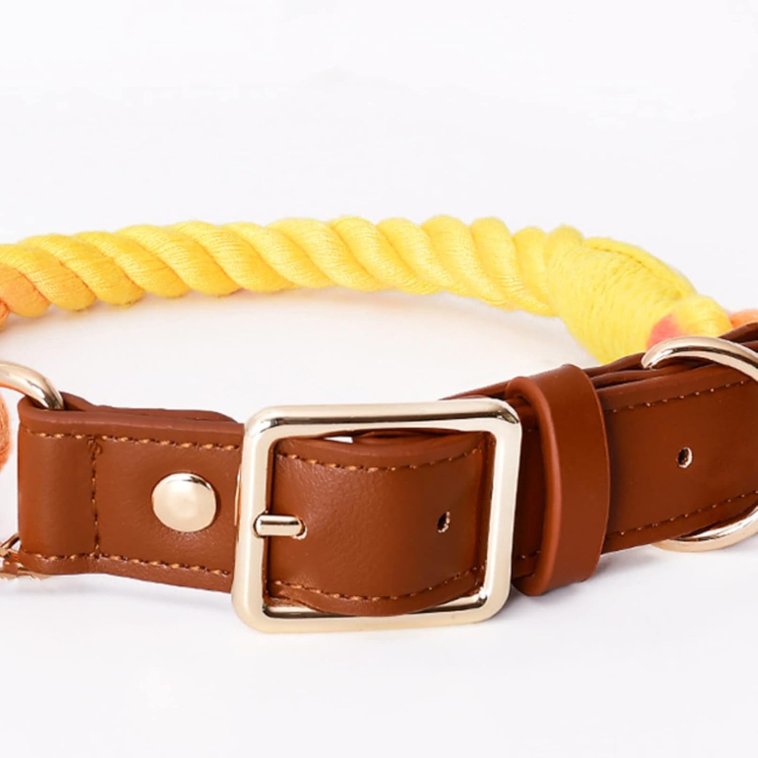 collare per animali domestici, Set di collare e guinzaglio for cani in pelle intrecciata fatti a mano, for personalizzato super morbido con fibbia in metallo(Green,S)